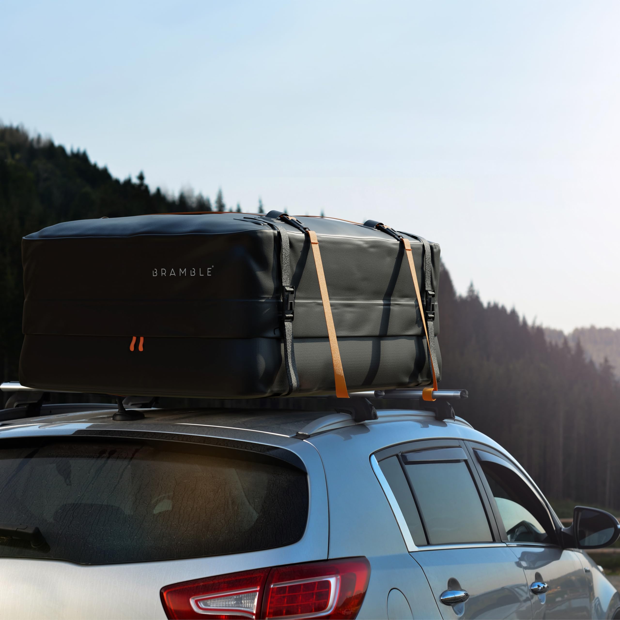 Bramble Strong Car Roof Bag Rooftop Cargo Carrier 20 Cubic Feet, 100% Waterproof & Tear Resistant Car Roof Cargo Carrier, Fit Fo