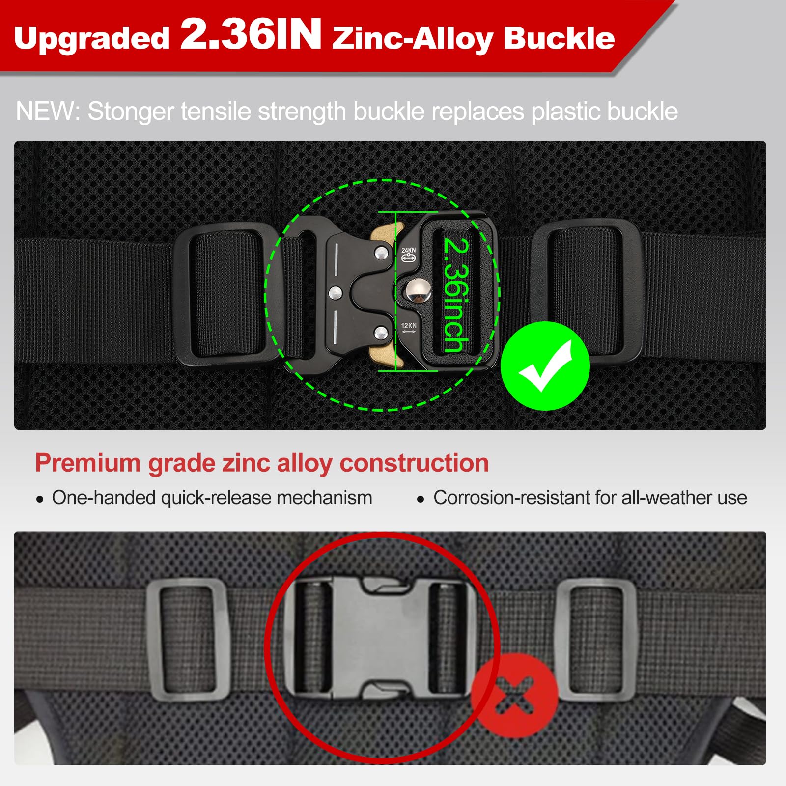 TOKCKYBL Upgraded Motorcycle Safety Harness for Kids & Adults - Adjustable Design