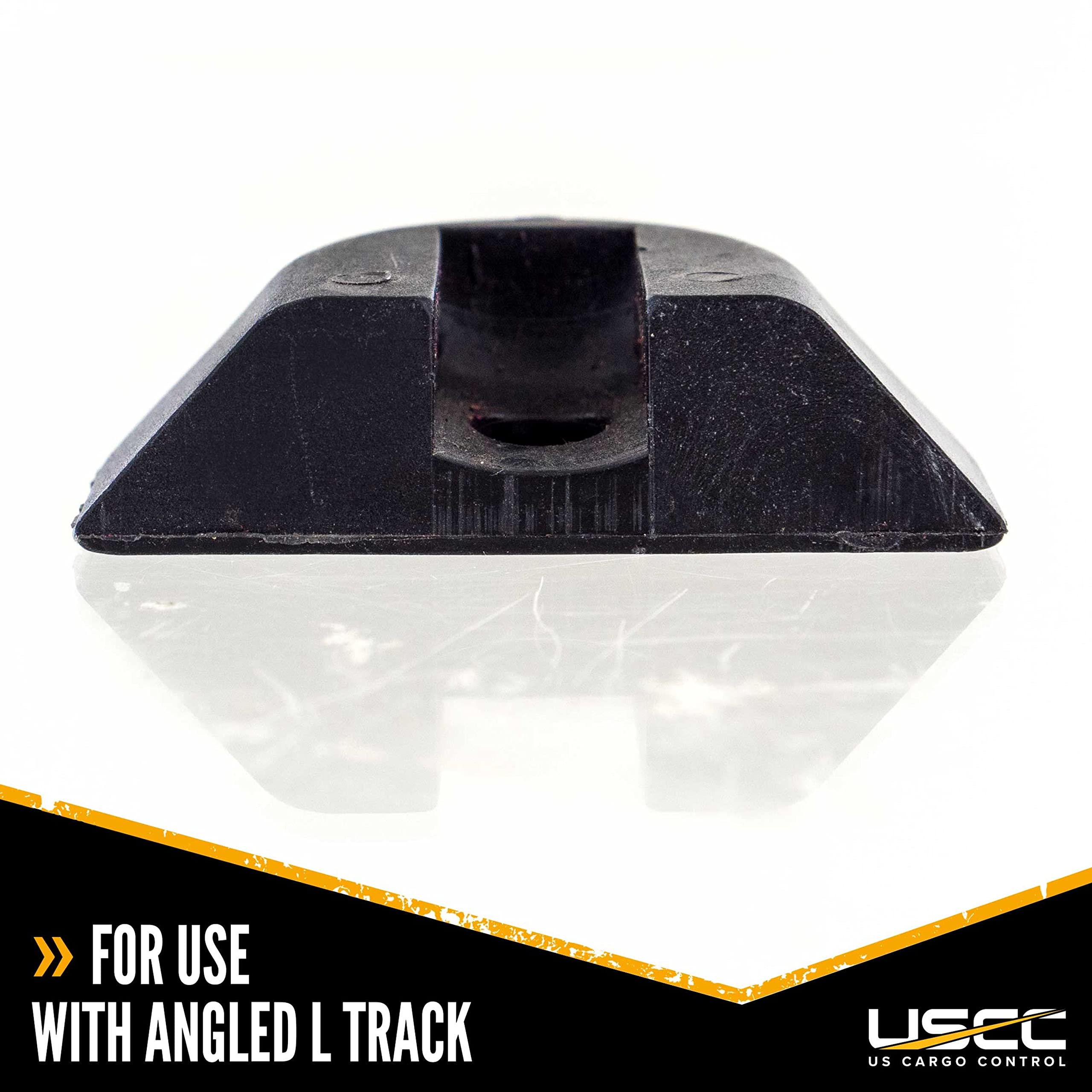 US Cargo Control Angled End Caps for L Track Rails (4-Pack), Eliminates Sharp Edges On Angled L Track Ends, Easily Roll Motorcyc