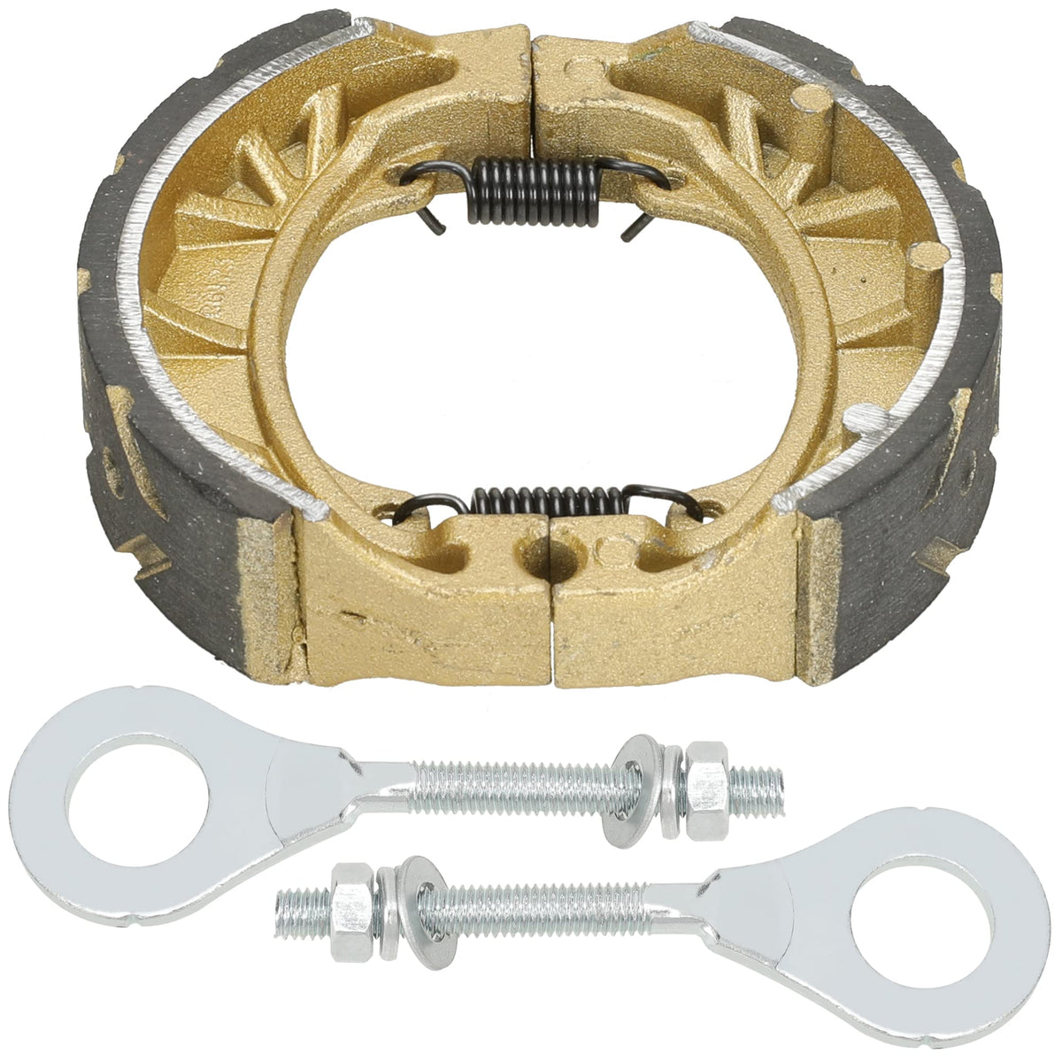 Grehua Cg125 105Mm Drum Brake Shoes Pads Chain Tensioner Adjuster Kit For 212Cc 196Cc 6.5Hp Coleman Bt200X Ct200U Trail 200 Ct20