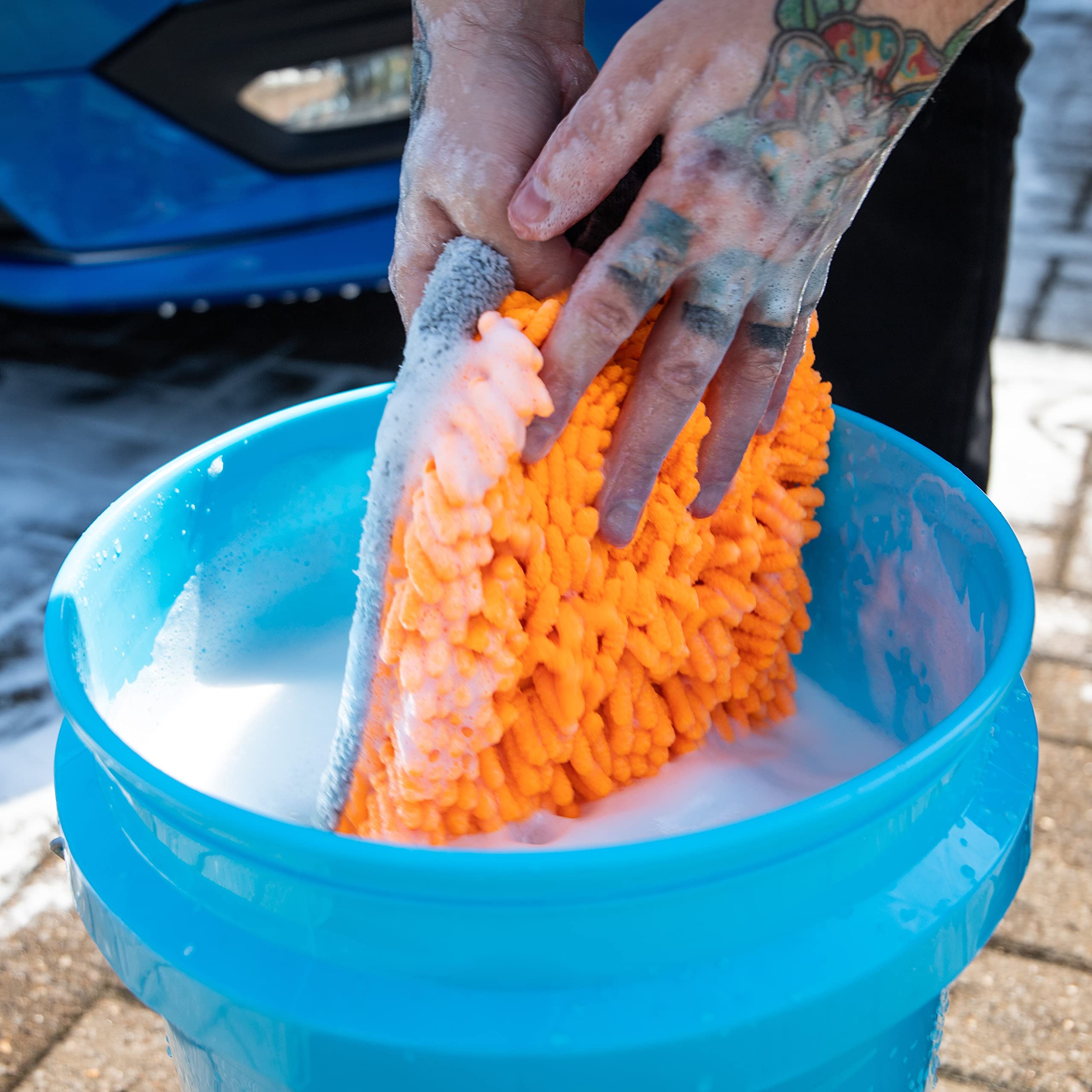 Meguiar'S X210200Eu Hybrid Microfibre Wash Mitt, Black