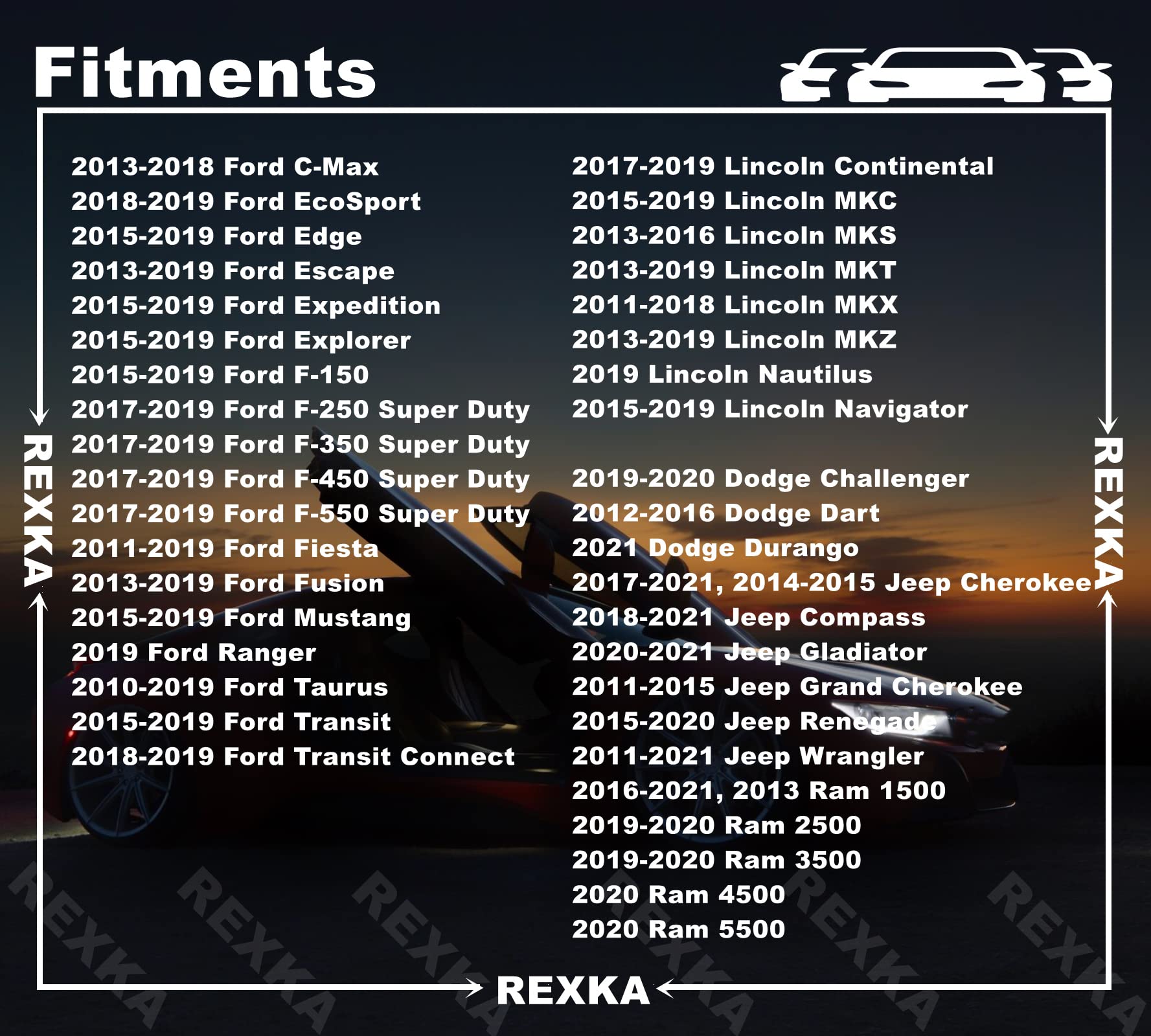 Rexka 50Pcs Center Console Radio Dvd Dash Panel Switch Bezel Clip Body Trim Retainer Compatible With Ford Mercury Edge Mustang E