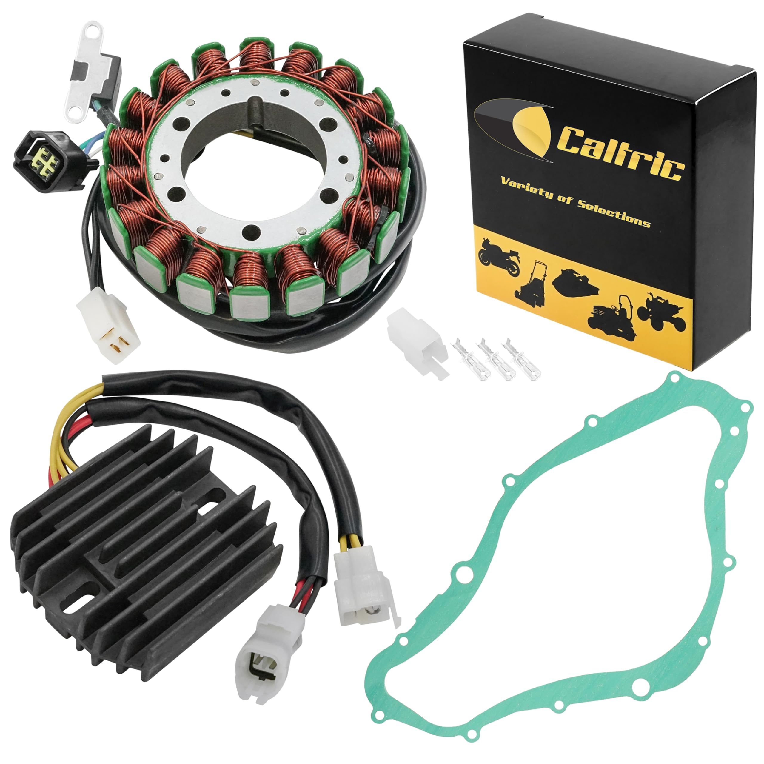 Caltric Stator & Regulator Rectifier & Gasket Compatible with Arctic Cat 500 Auto 4X4 2000 2001 2002