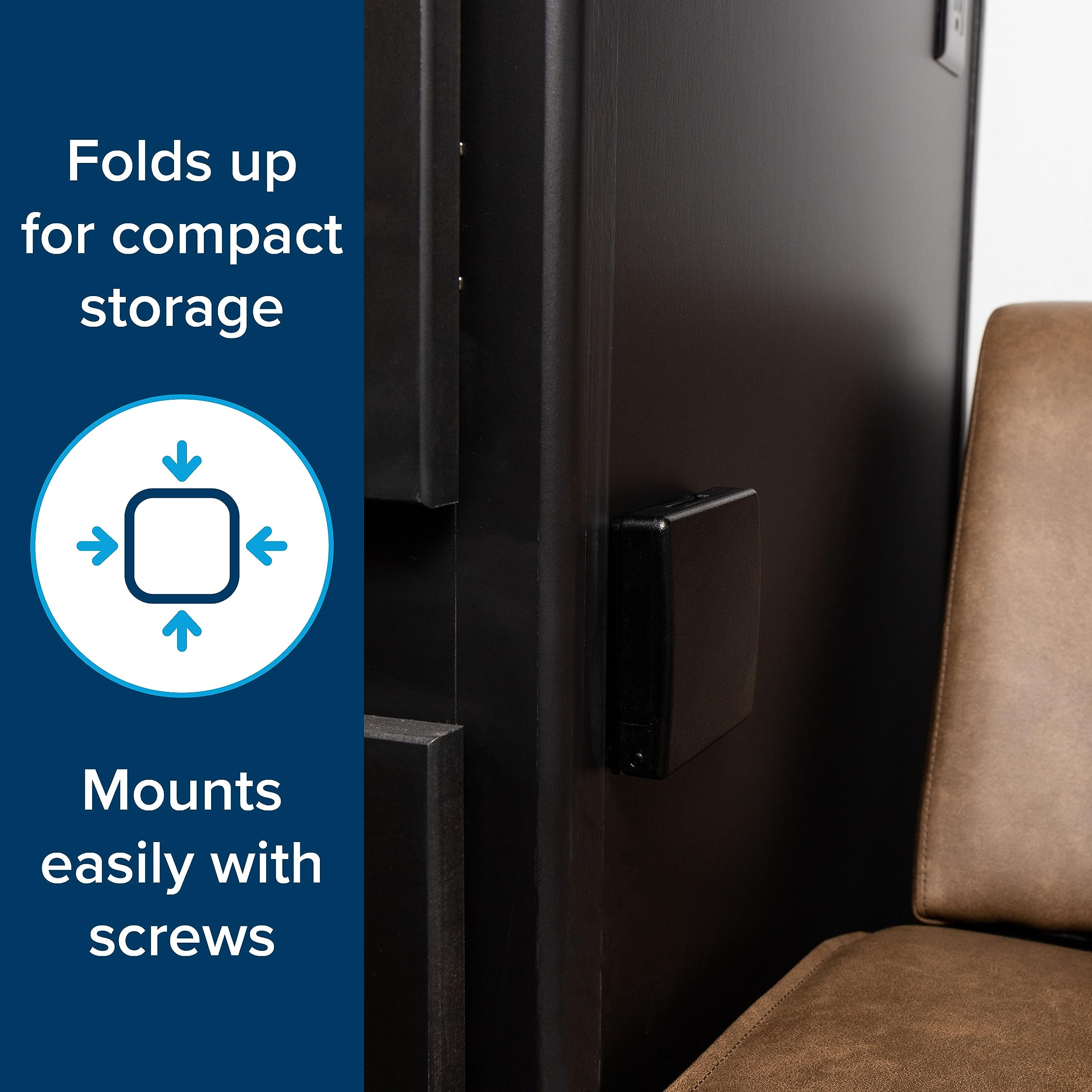 Camco Camper/Rv Drink Holder - Features Adjustable Space-Saving Design & Holds Almost Any Size Mug, Cup, Bottle Or Can - Extra Cup Holder For Cars, Trucks, Rvs, Vans, Boats, And More - Black (44044)