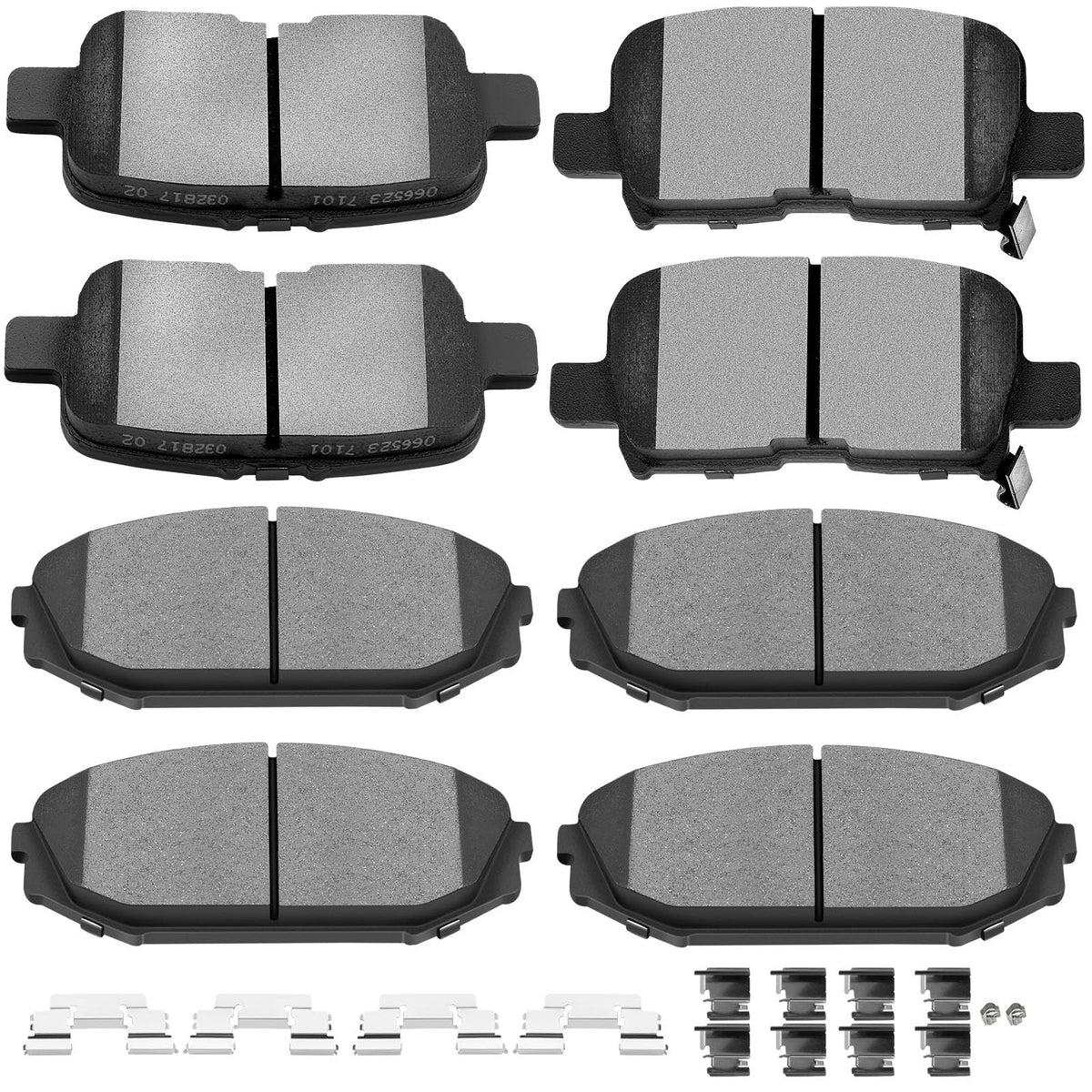 Scitoo D793 D865 Front Rear Ceramic Brake Pads Sets Fit For Acura Mdx 2001-2002,For Honda Odyssey 2002-2004