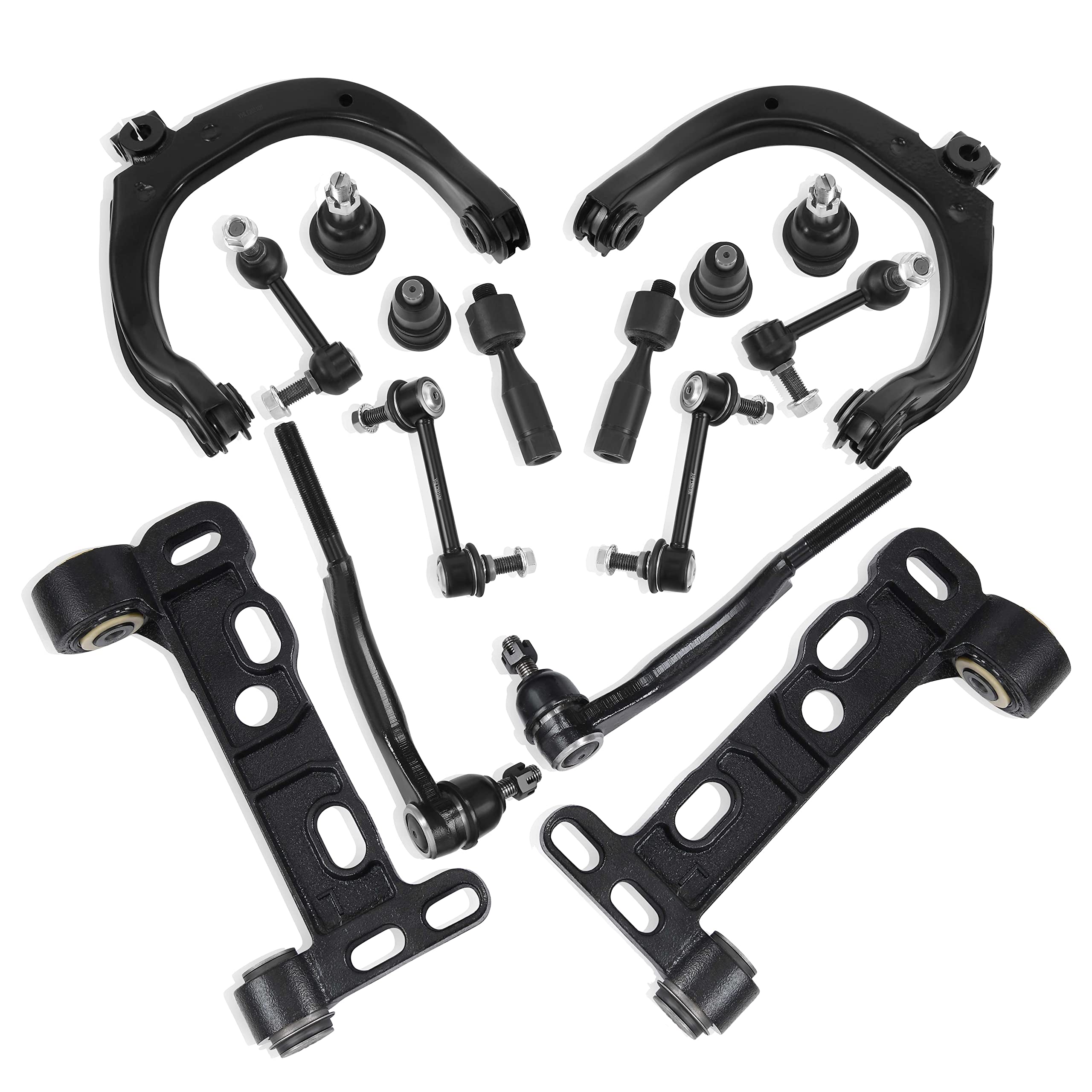 Yitamotor Front Control Arm Kit Compatible With Chevy Trailblazer, Gmc Envoy, Buick Rainier, Isuzu Ascender, Saab 9-7X. With Upp