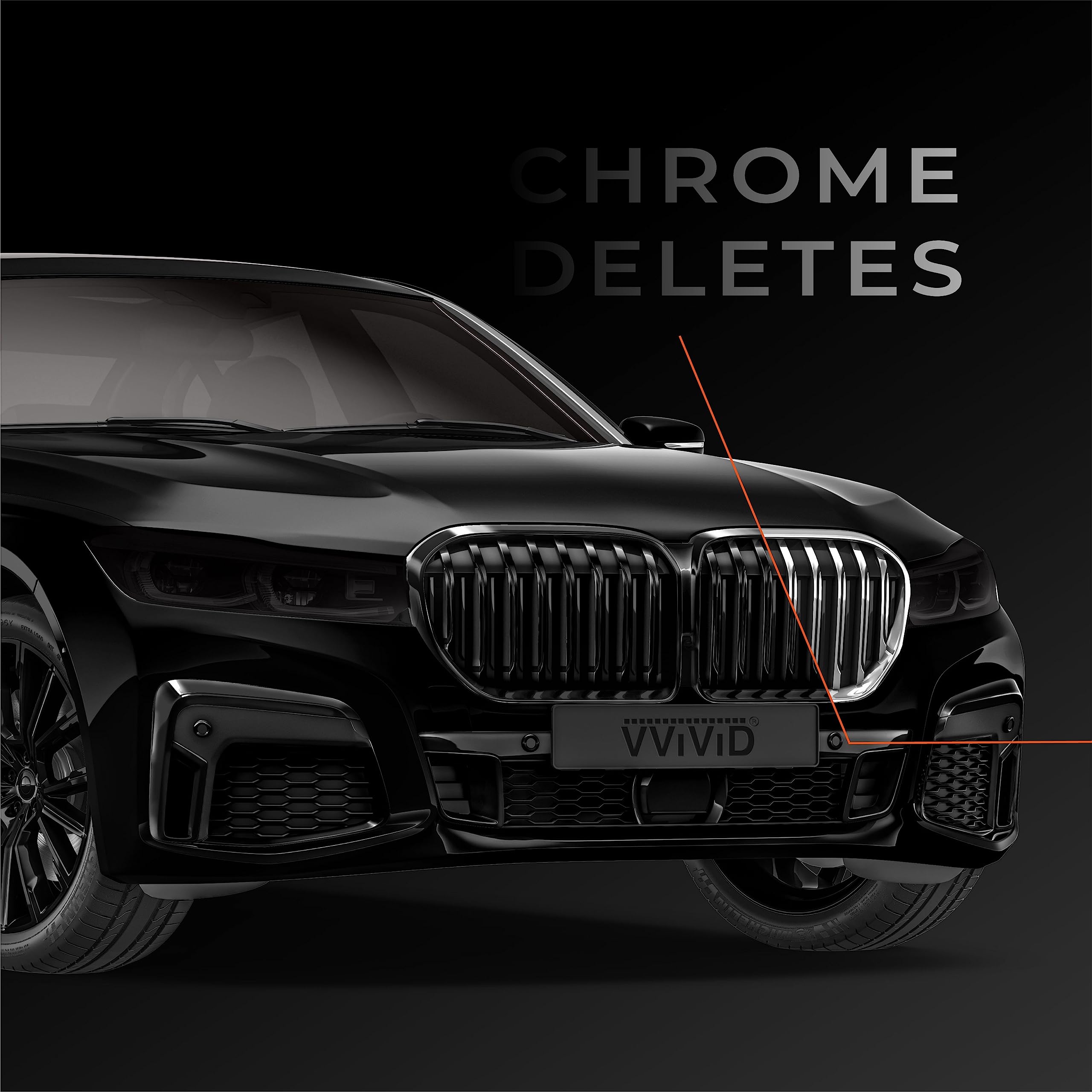 Vvivid Gloss Silver Chrome Air-Release Vinyl Adhesive Tape Roll (6 Inch X 25Ft)