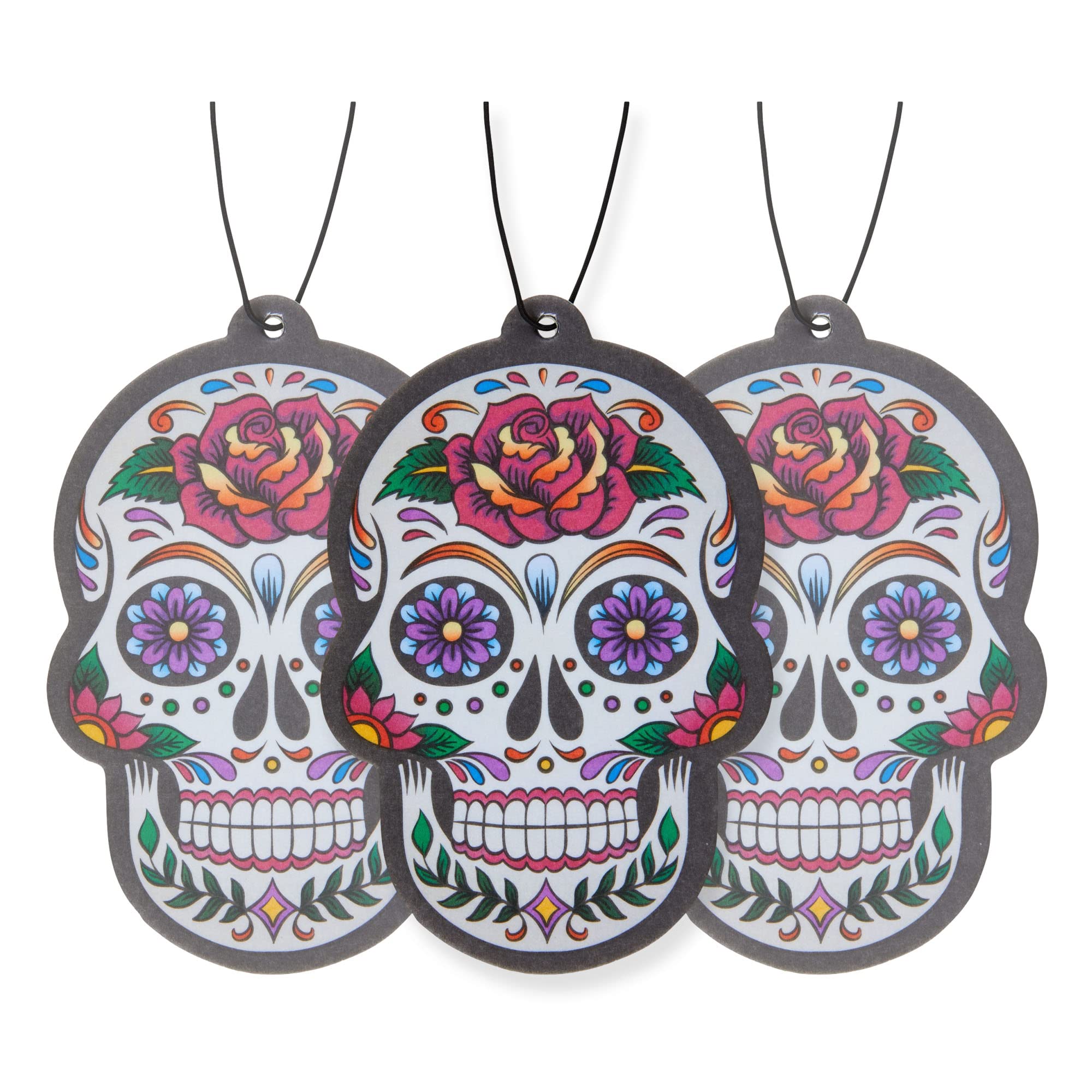 Skull Car Air Freshener 3 Pack Scented With Essential Oils By Fresh Fresheners