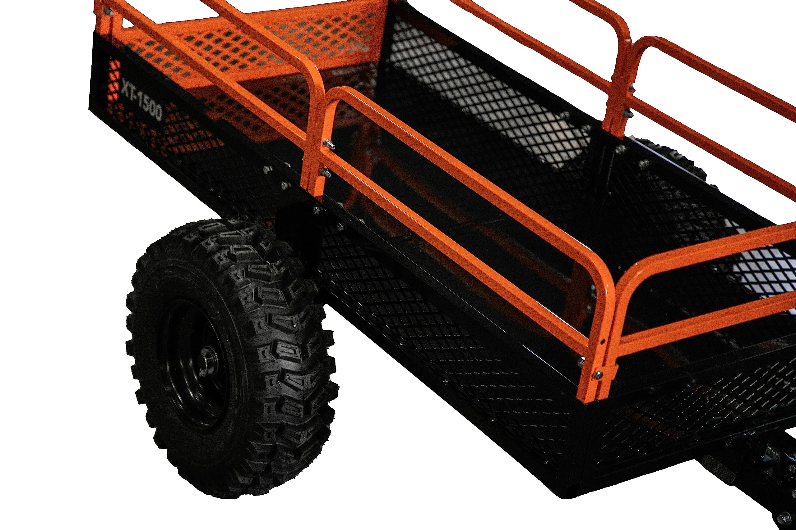 Impact Implements® 1500Lb Utility Cart Cargo Trailer With Solid Steel Floor For Lawn/Garden Tractors, Atv'S, Utv'S And More. Original Design With Usa Trademark. Pivoting Feature For Precise Unload.