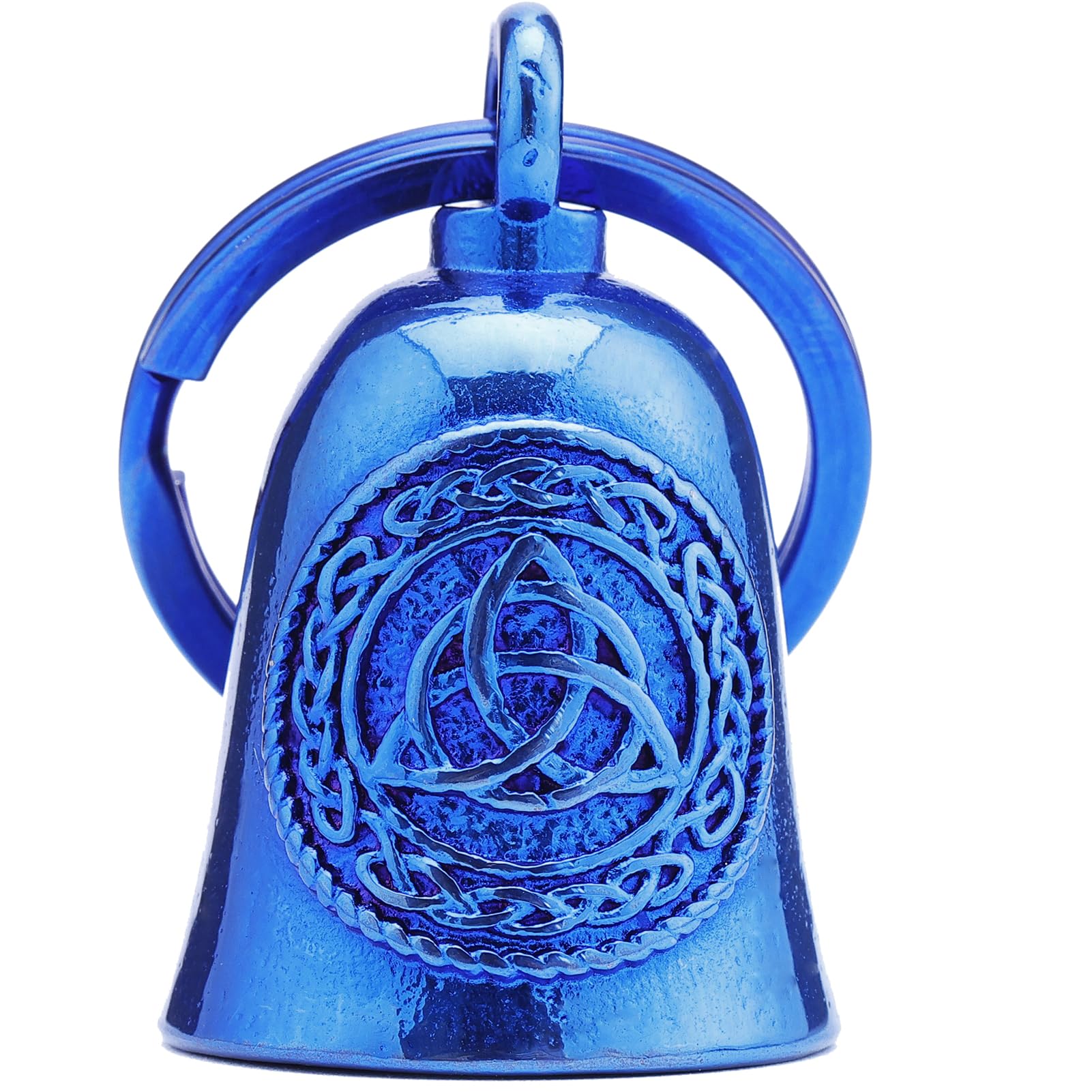 AilRabbit Motorcycle Celtic Bell - Motorcycle Key Chain The Evil Road Spirits of The Road Will be trapped in The Bell (blue)