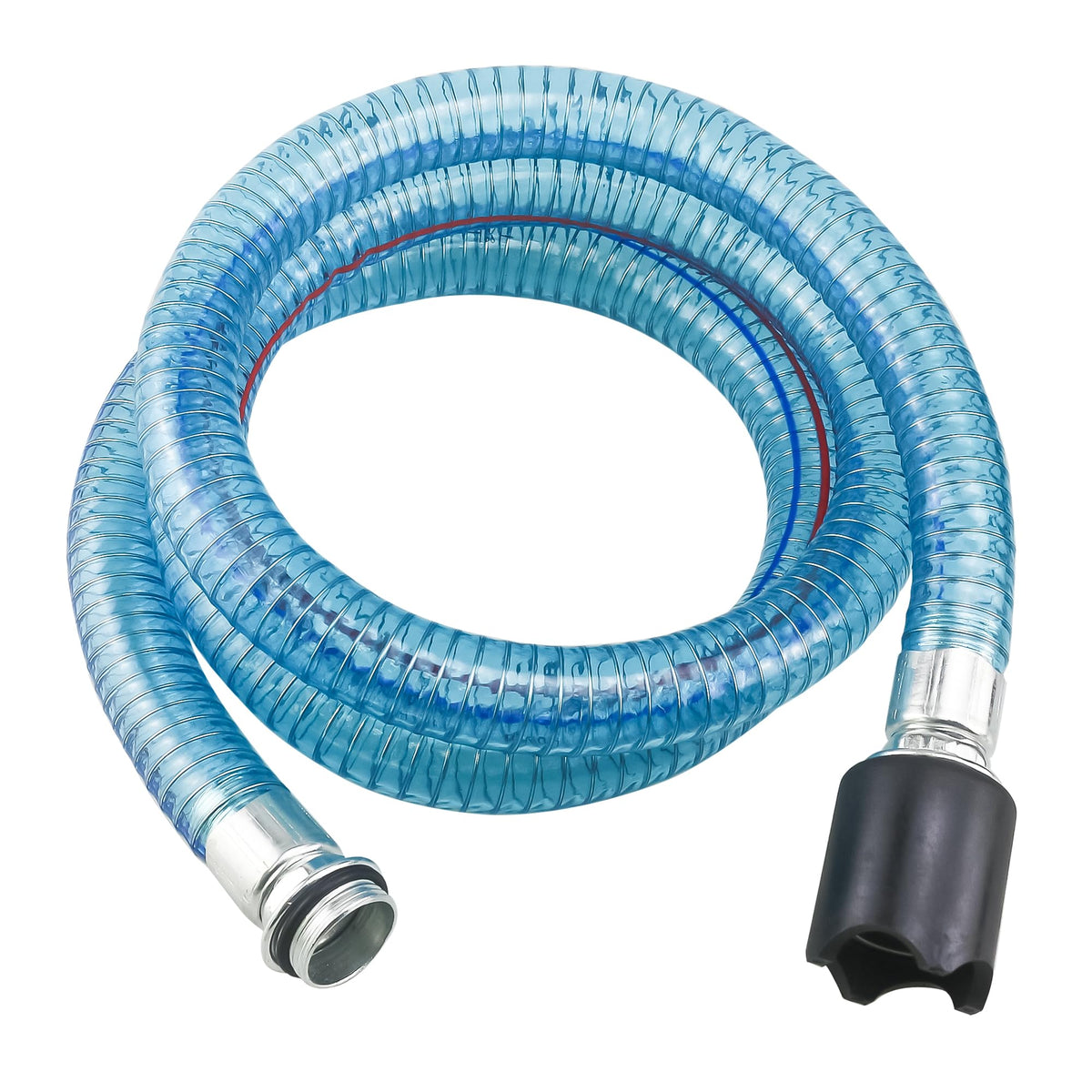 1 Inch Fuel Transfer Hose, Fuel Hose 1'' X 6' (2 M) For Fuel Transfer Pump With Threaded Couplings Oil Diesel Kerosene Transfer