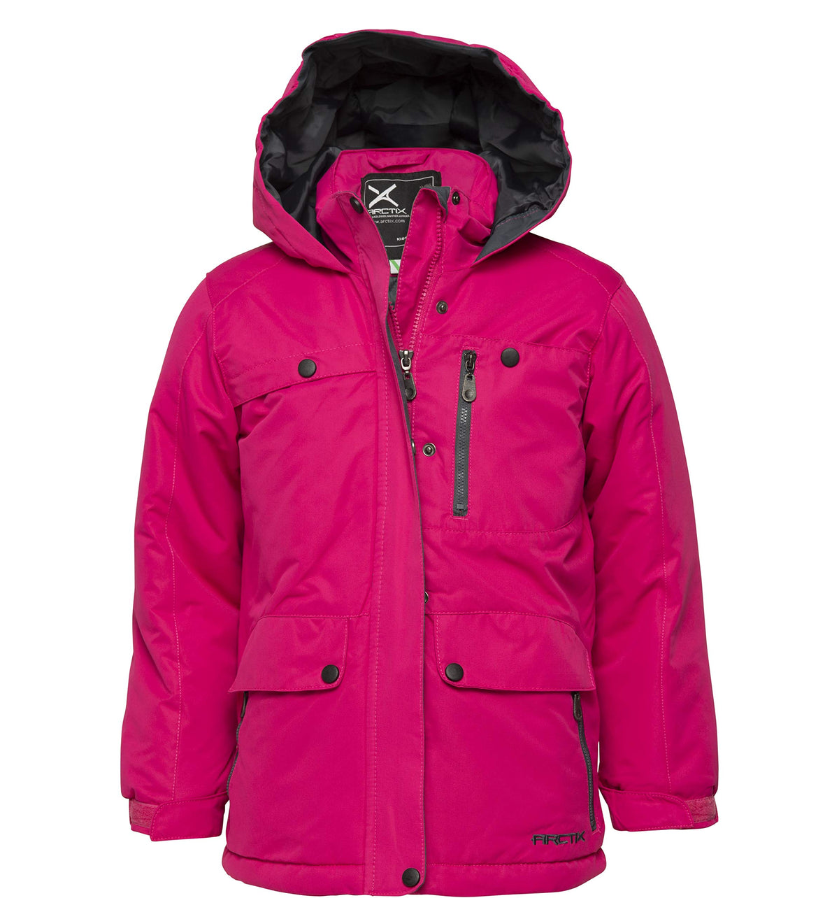 Arctix Kids Jackalope Insulated Winter Jacket, Fuchsia, 2T