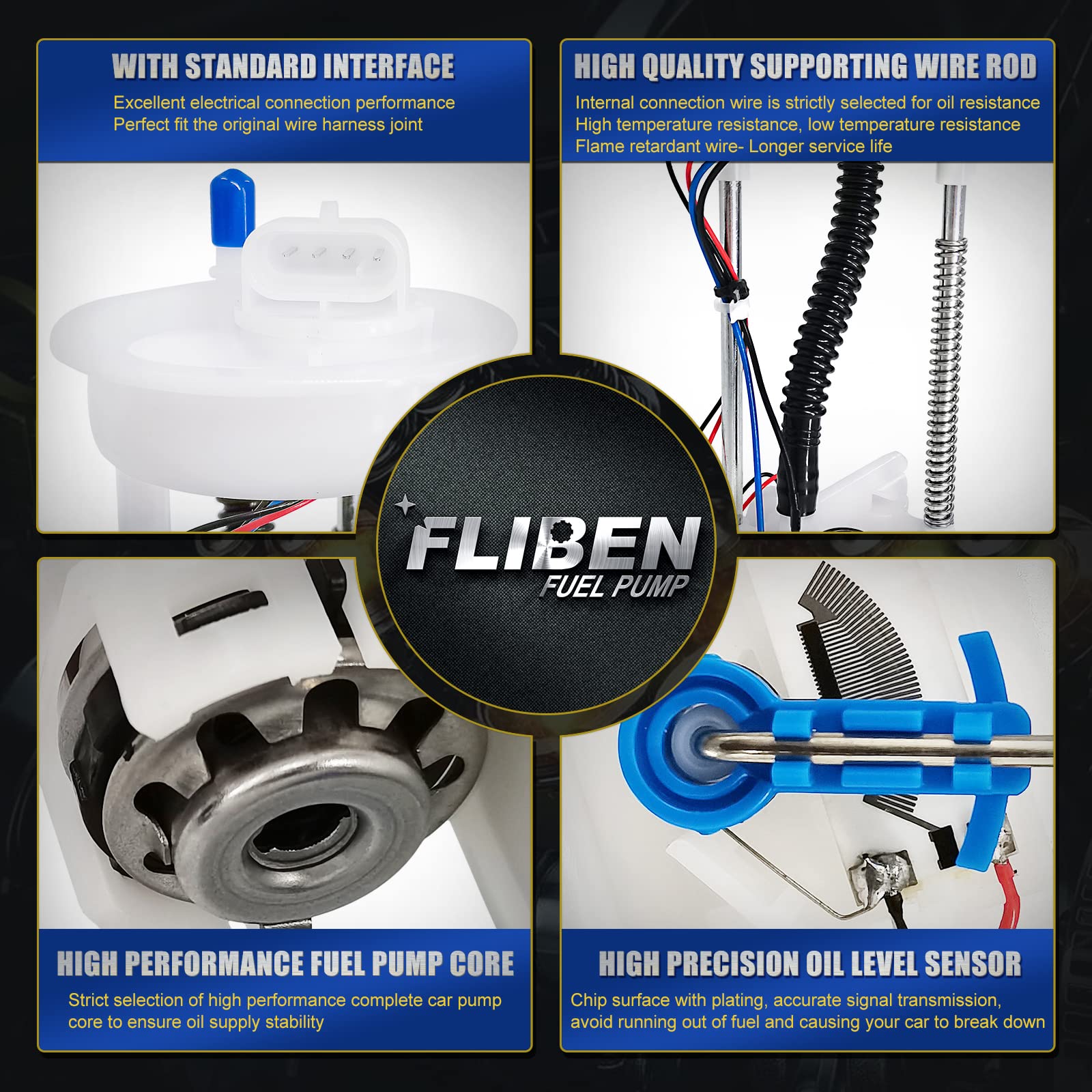 2205502 Fuel Pump Assembly Compatible With Polaris Rzr 900 S Eps/Xc 2015-2019 & Rzr 1000 Xp / 4 Xp 2014-2019 2521363 2208323 252