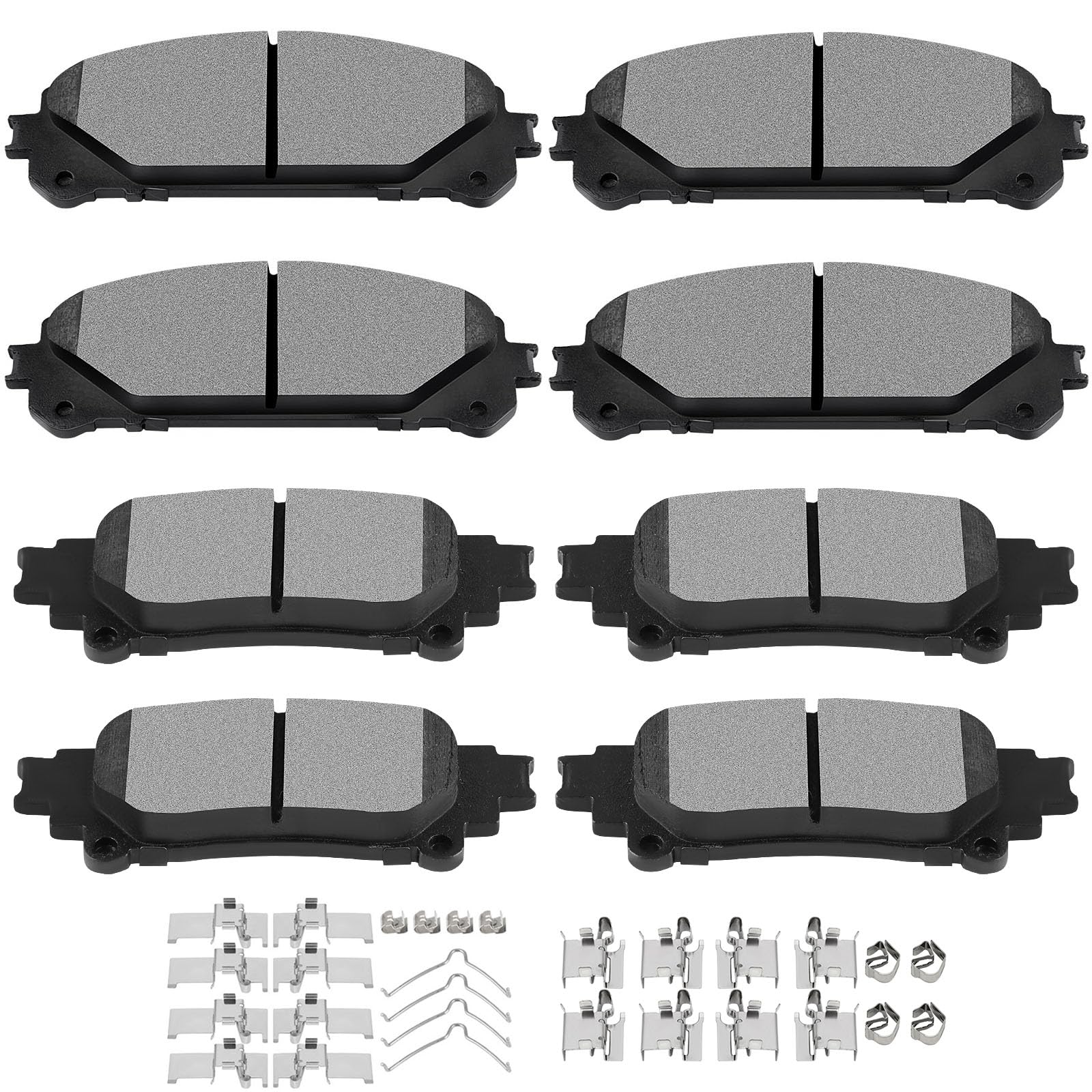 Scitoo D1324 D1391 Front Rear Ceramic Brake Pads Sets Fit For Lexus Rx350 2010-2015,For Toyota For Highlander 2014-2018,For Toyo