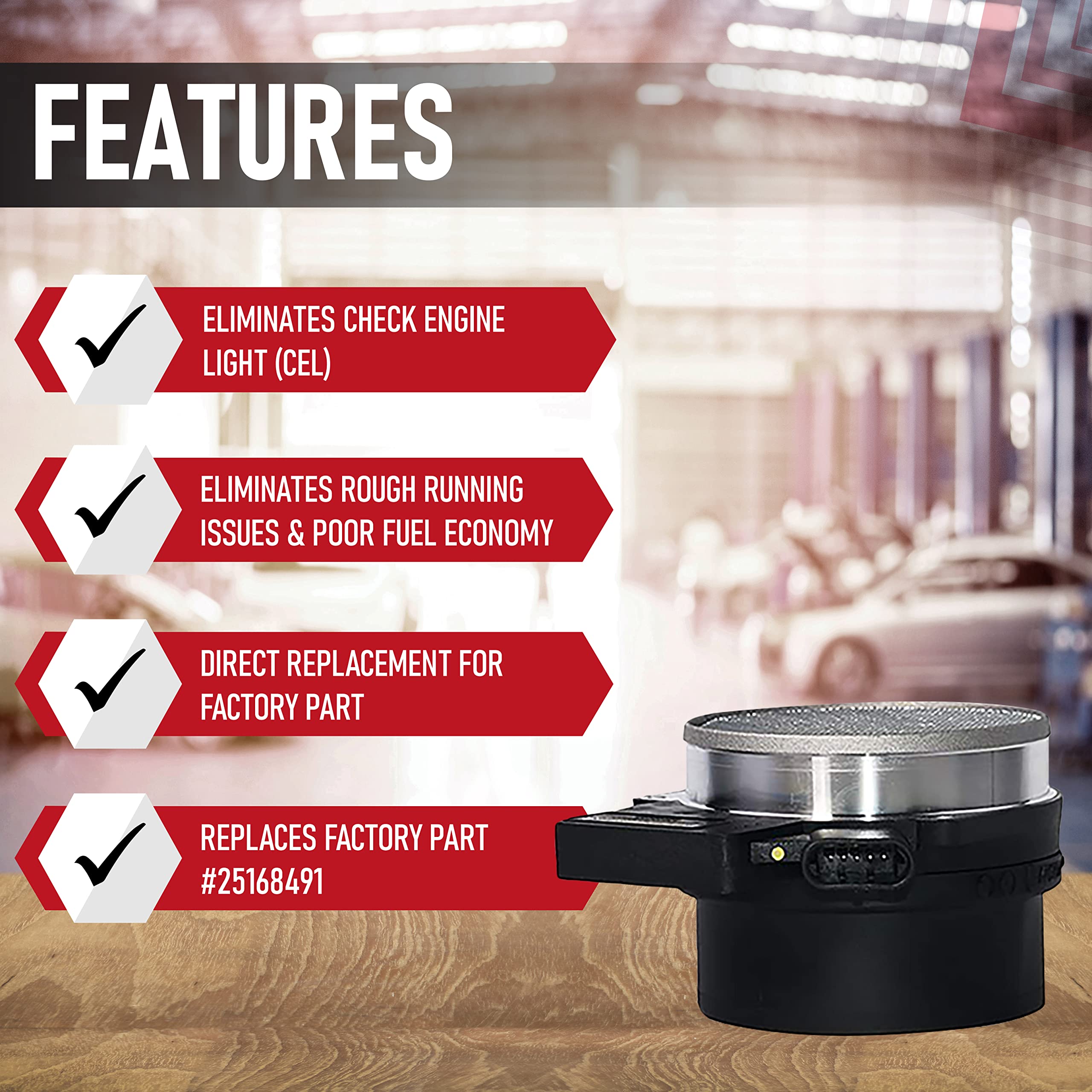 Mass Air Flow Sensor - Compatible With Chevy, Cadillac, Gmc & Other Gm Vehicles - Silverado, Suburban, Tahoe, Yukon Xl, Sierra,