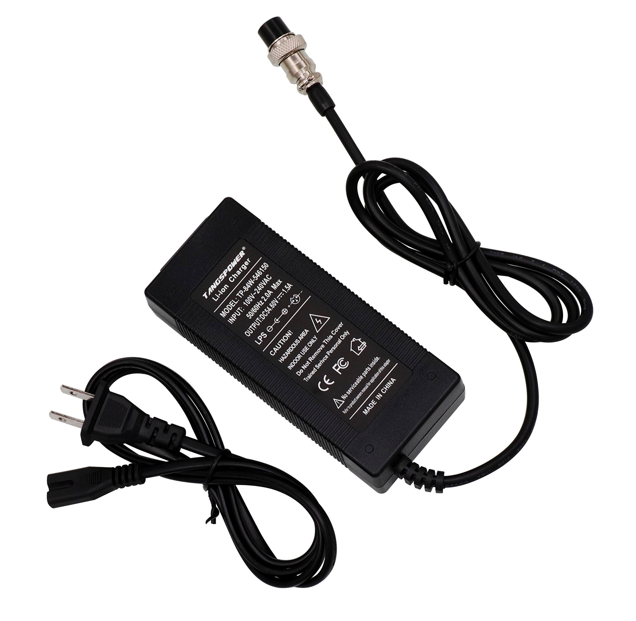 54.6V Adapter Charger 13S 48V Bike Charger For 48V Skywalker 8S Evercross H5 Kugoo M4/X1/M4 Pro 48V Battery Pack Charger