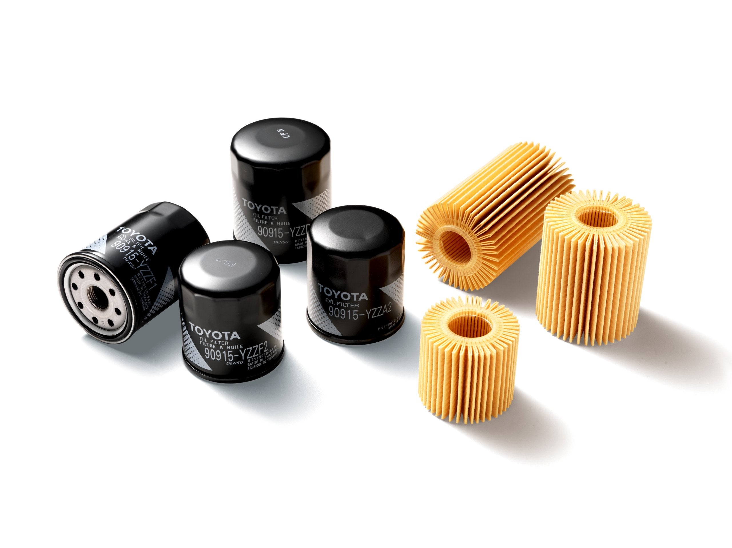 Toyota Genuine Parts 04152-Yzza6 Replaceable Oil Filter Element (Qty10)