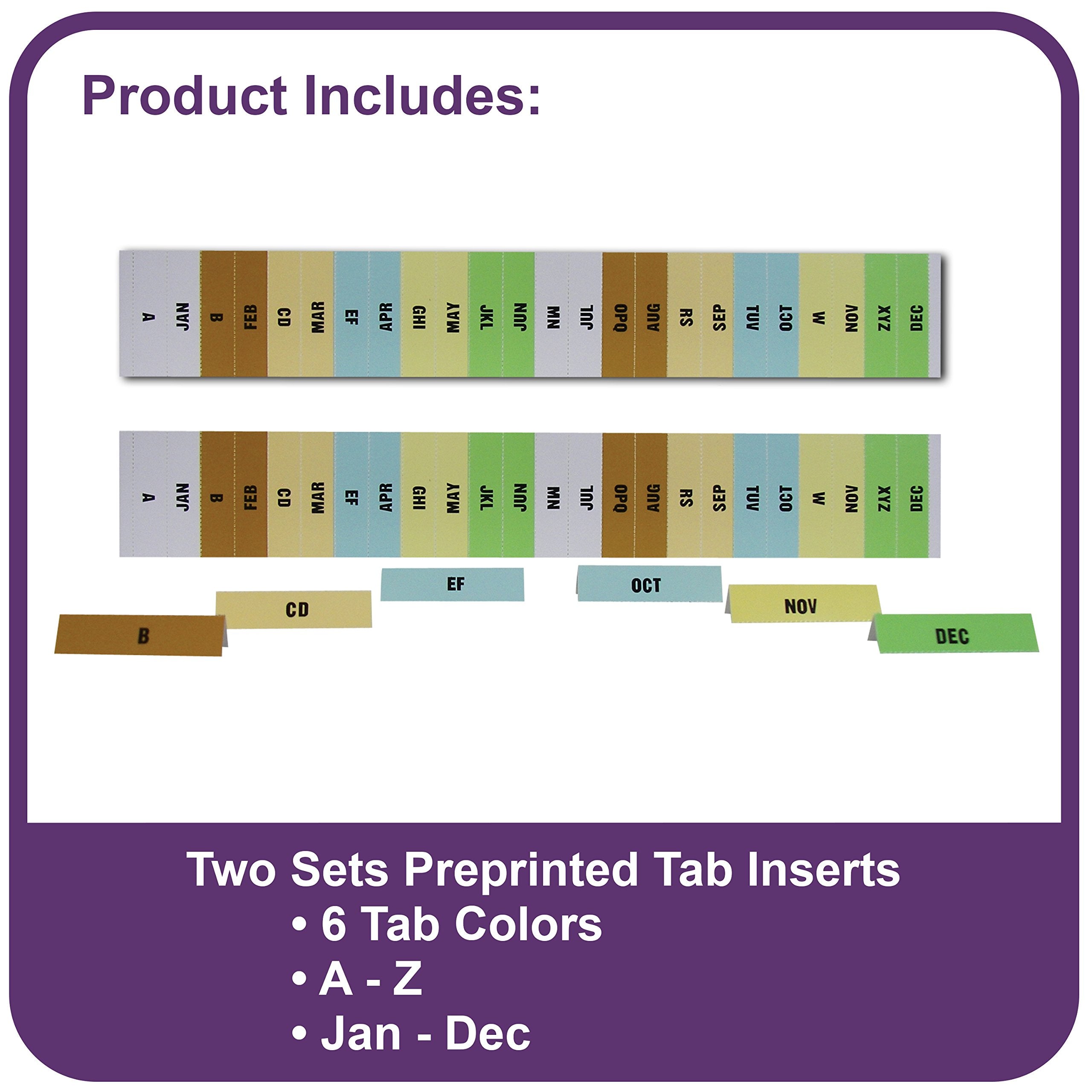 C-Line 13-Pocket Expanding File, Includes Tabs, Letter Size, 1 Expanding File, Plaid Design (58312)