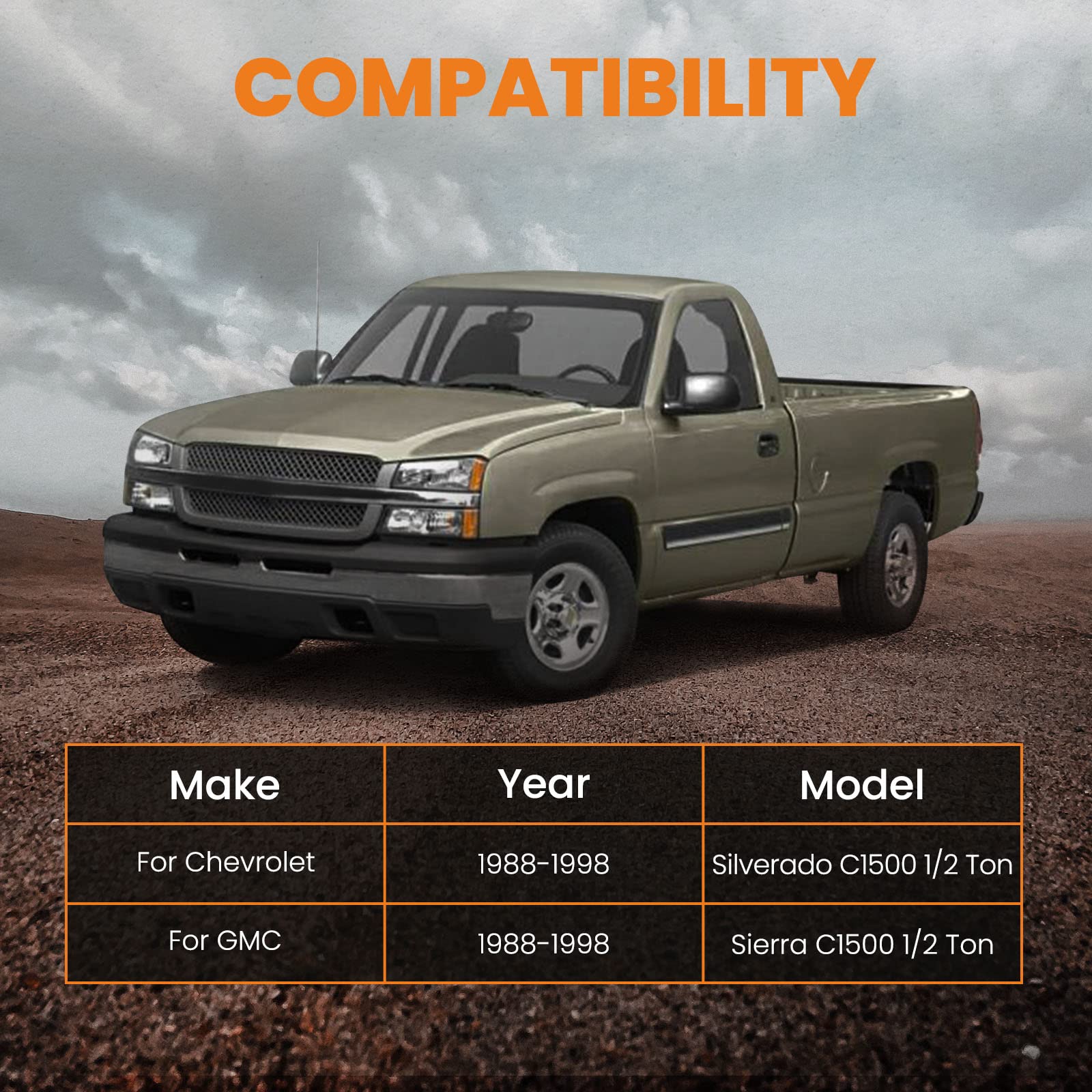 6 Rear Axle Flip Kit For Chevy Silverado C1500 1988-1998 Pickup Trucks Lowering Drop Kit