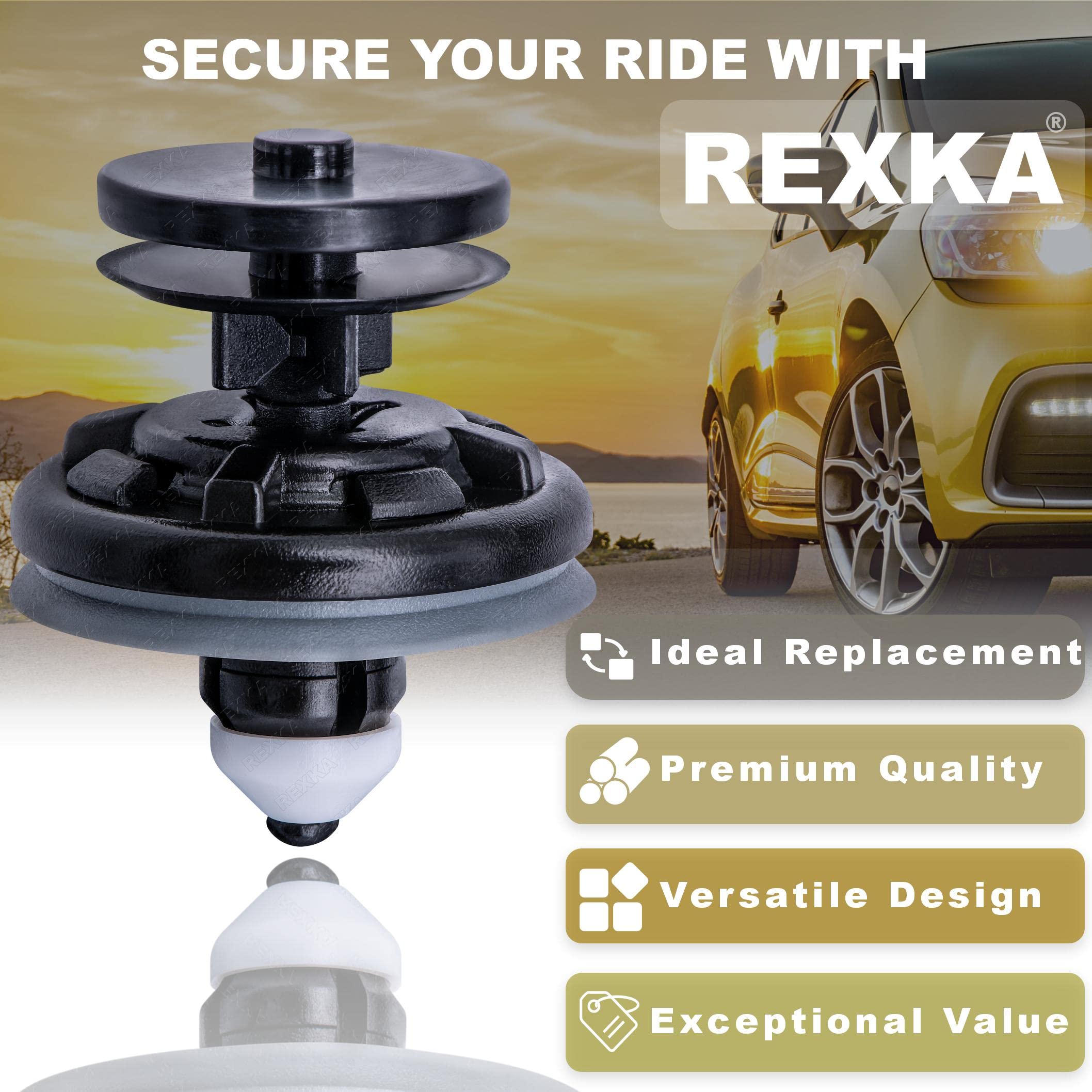 Rexka 20 Pcs Interior Door Panel Trim Retainer Clips 6Q0-868-243 For Vw Audi A4 A6 A8 Gti Jetta Passat Tiguan 6Q0868243
