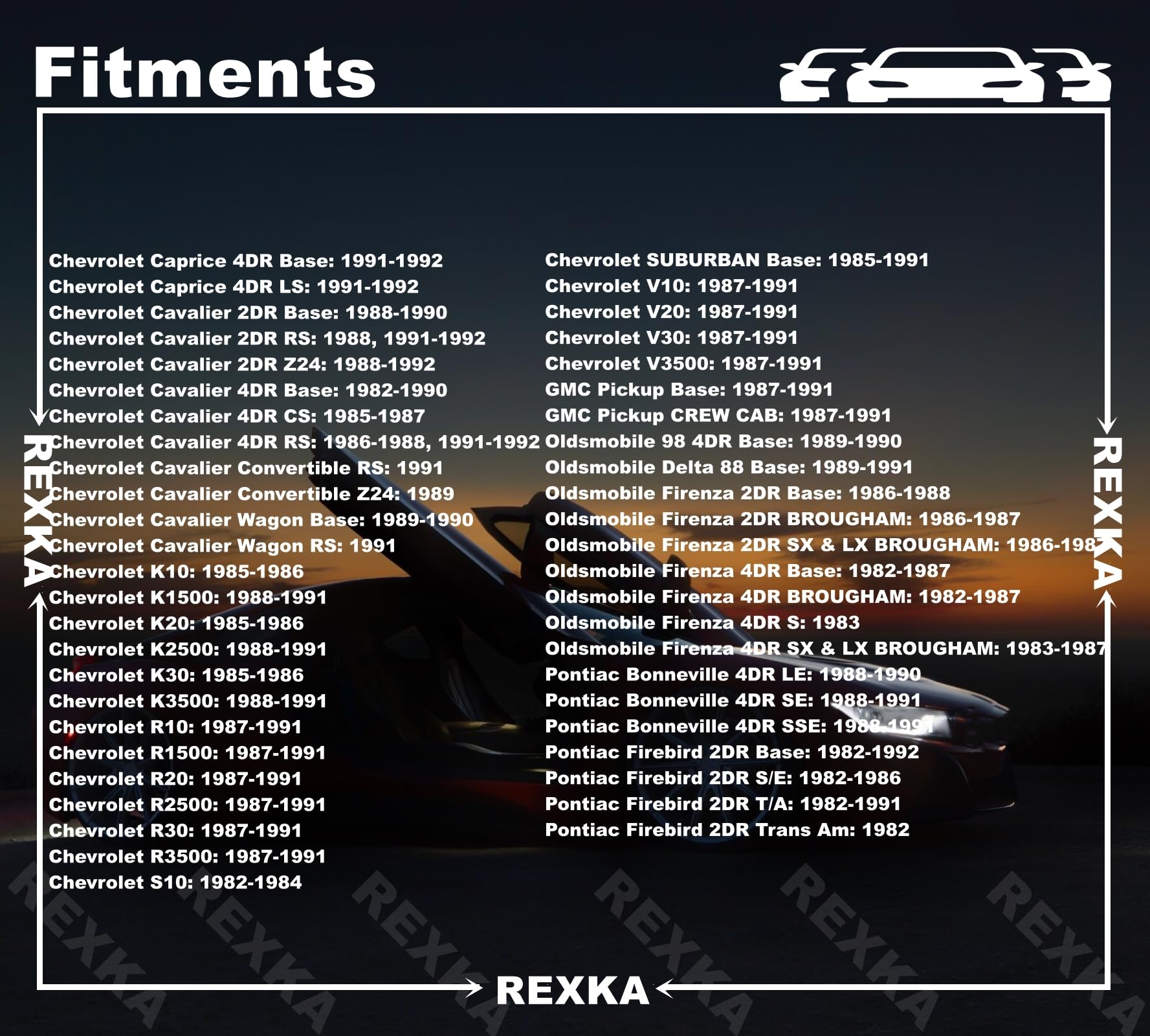 Rexka 51Pcs Door Trim Panel Retainer Clip Compatible With Gm 363137 Chevrolet Blazer Silverado Truck Gmc Yukon - Multipurpose Au