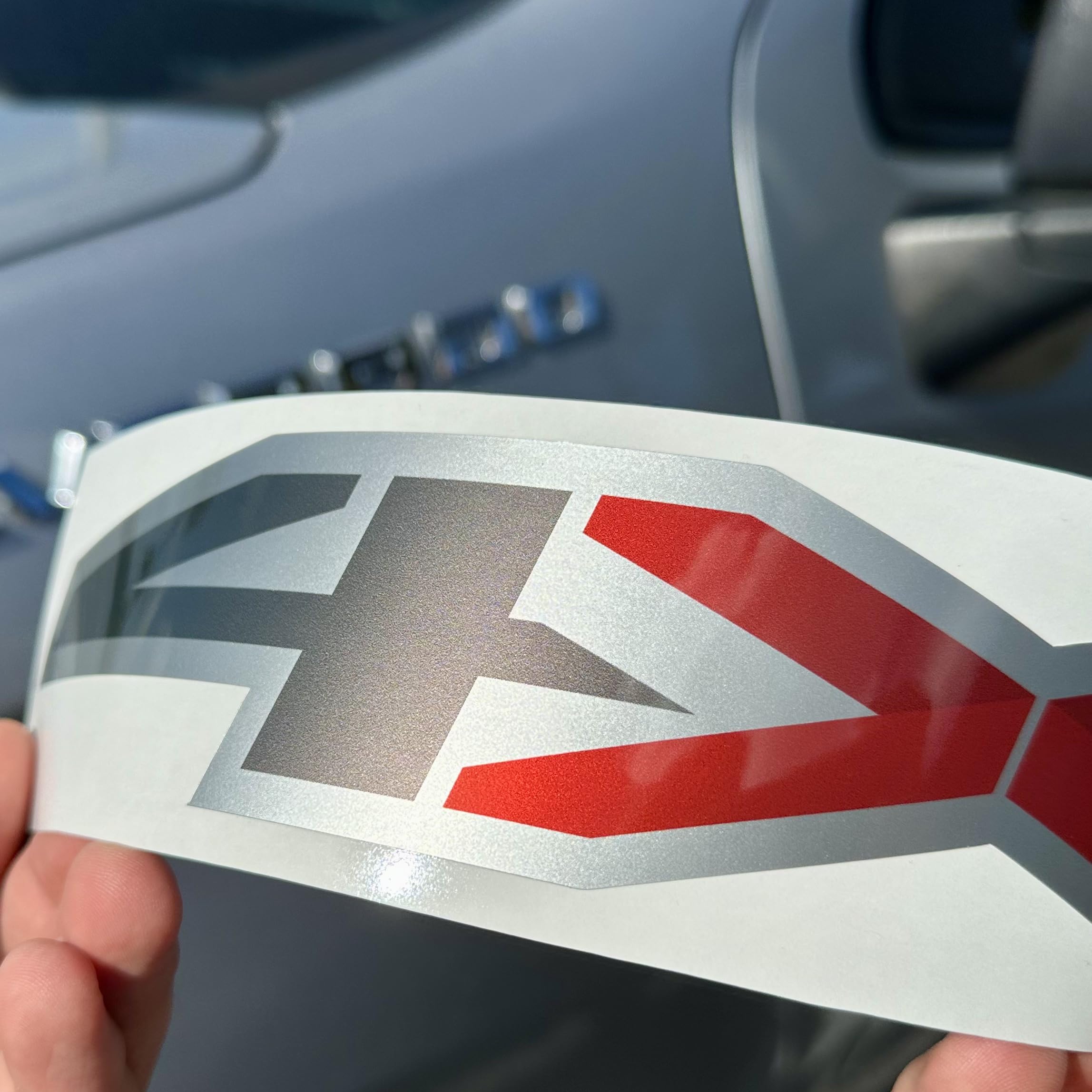 Gold Hook 4X4 Decals For Chevy Silverado, Replacement Bedside Stickers Premium Series (Metallic Finish), Set Of 2