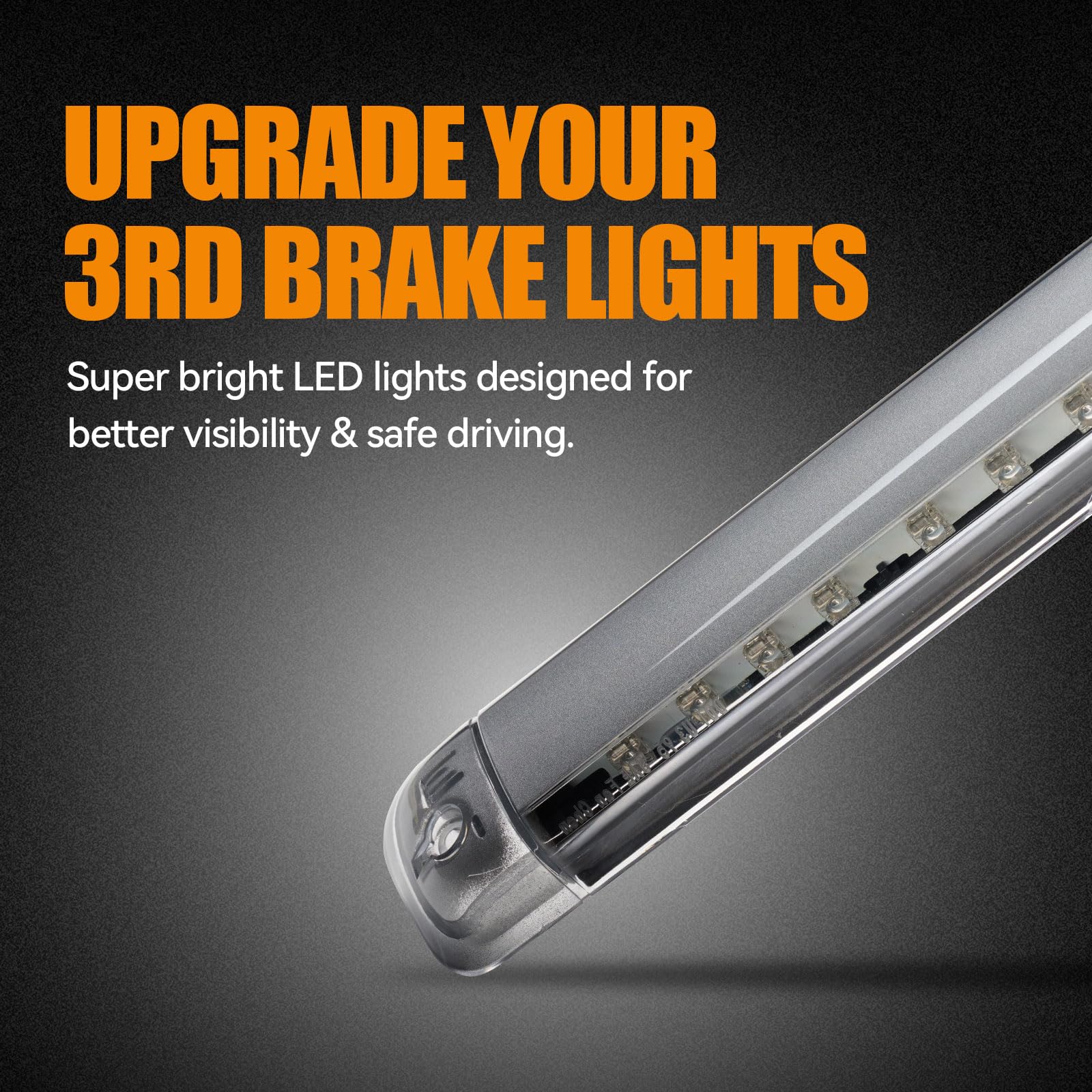 Cxdar Third 3Rd Brake Light Led For 1992-1999 Chevy C/K Suburban Blazer Tahoe/Gmc Yukon Jimmy/Hummer H2/ Bravada High Mount Rear