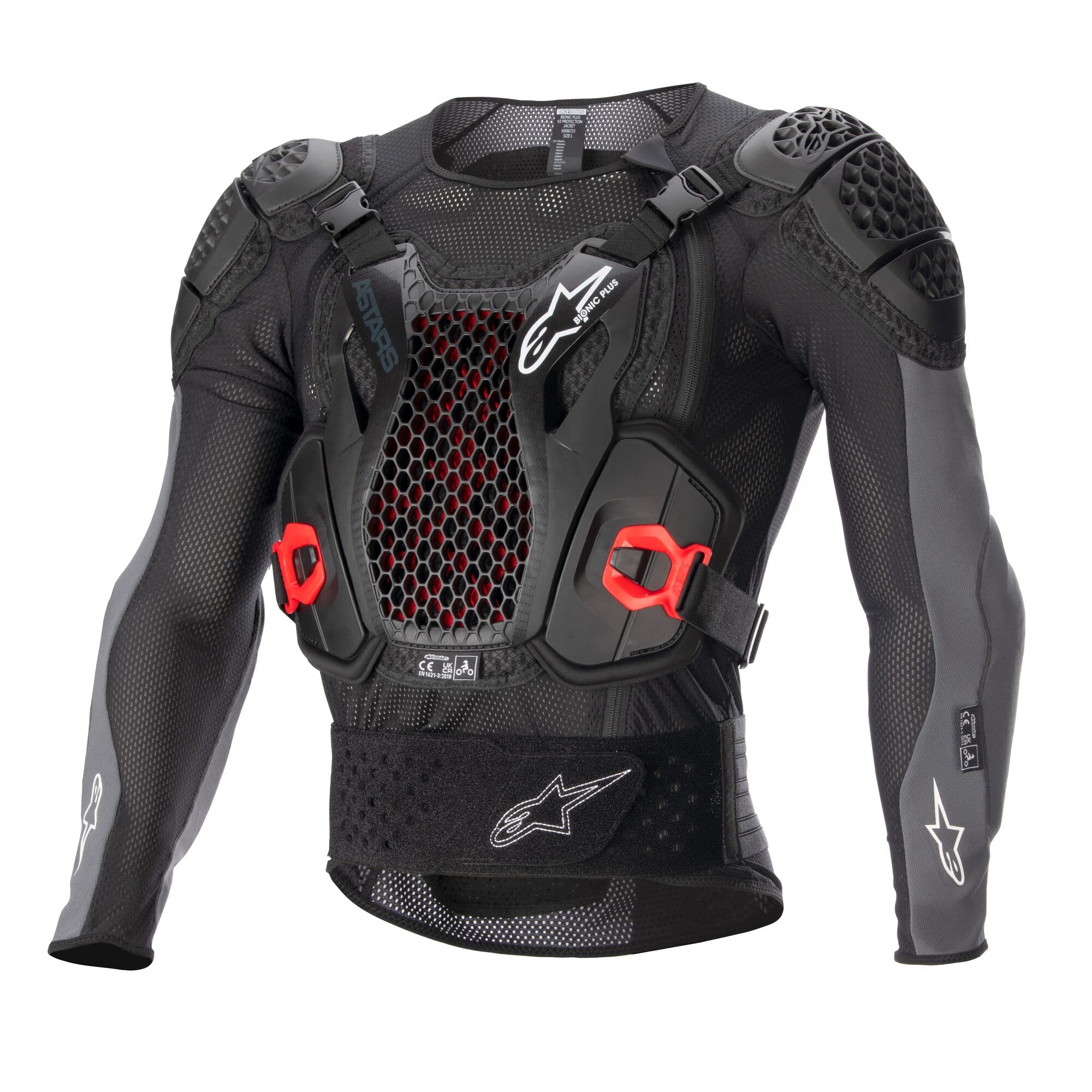 Alpinestars Bionic Plus V2 Jacket (Black Anthracite Red, Large)