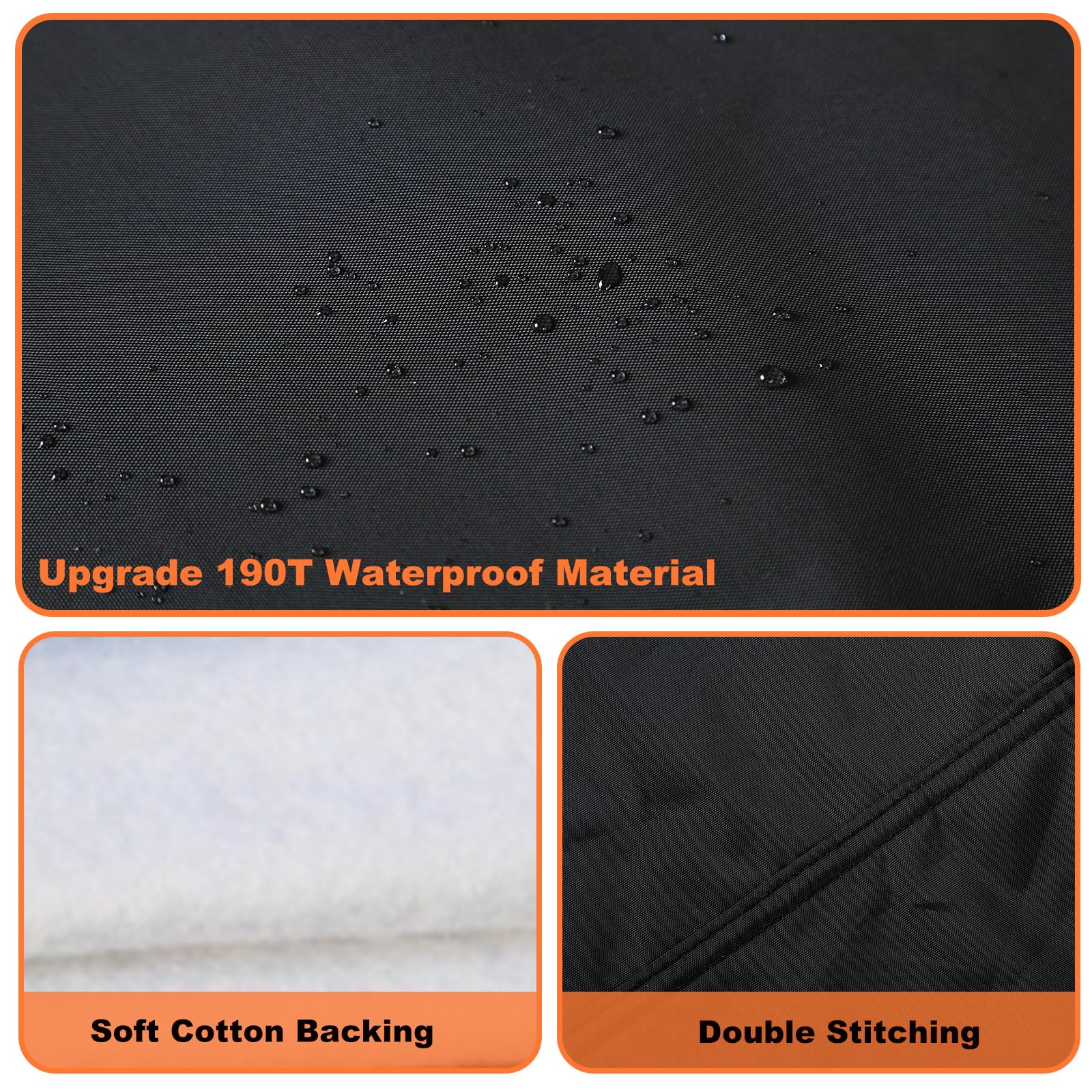 Car Cover Waterproof All Weather, Coverado Outdoor Full Exterior Covers Soft Cotton Backing Rain Uv Hail Protector Car Cover Wit