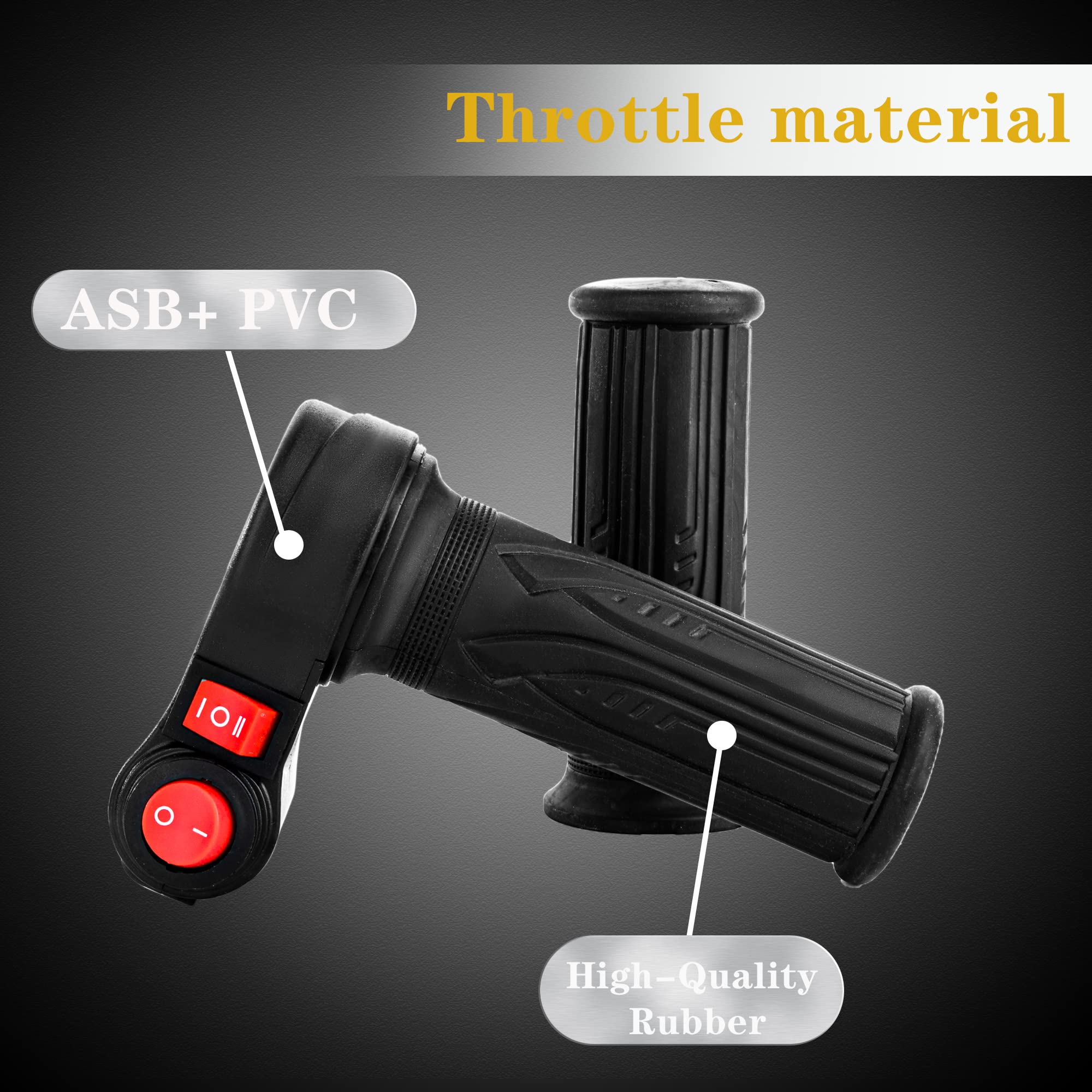 Universal Electric Throttle Three Speed Throttle With Reverse Electric Scooter Twist Throttle Full Handlebar Grip With Forward A