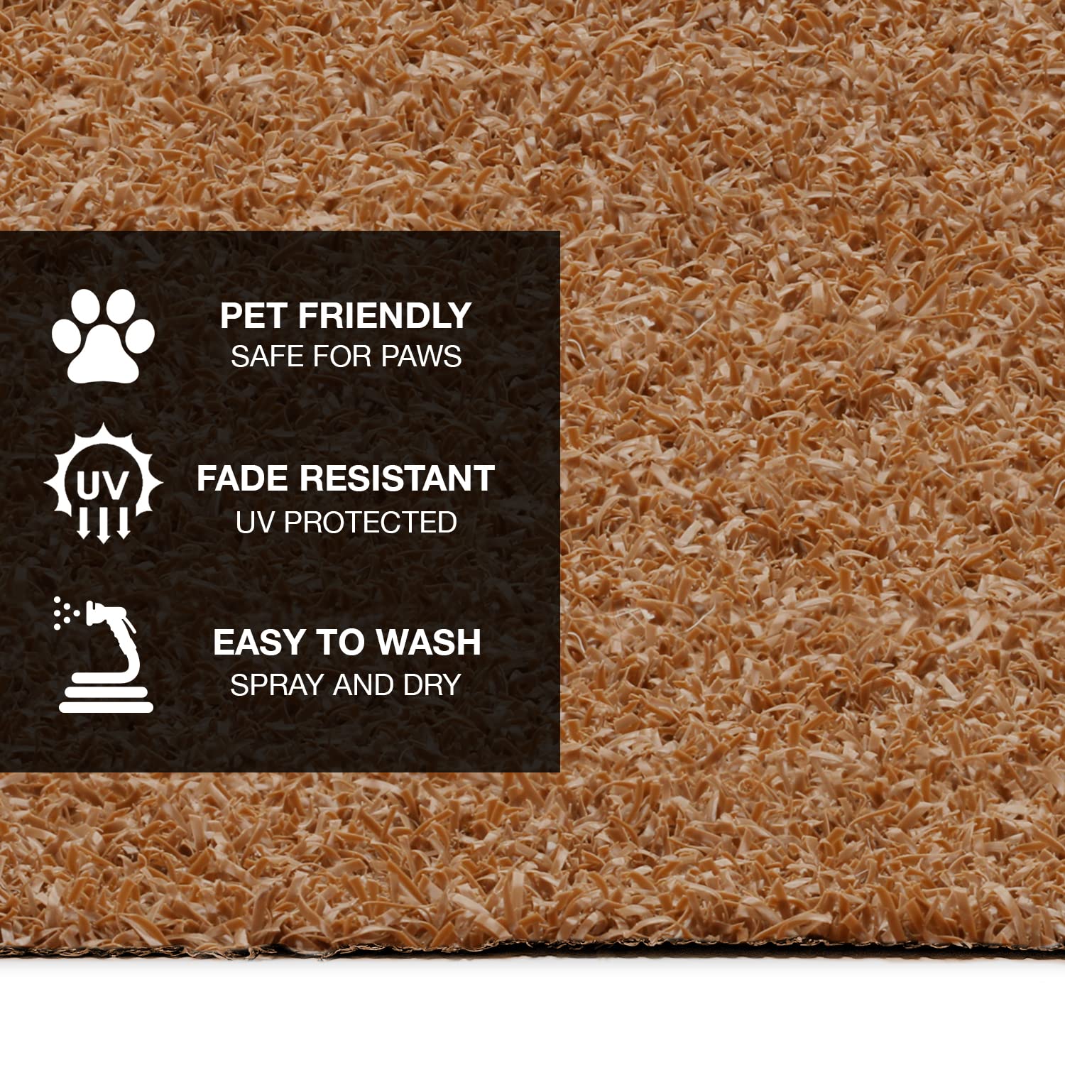Prest-O-Fit 2-0513 Trailhead Step Rug 17.5 In. W (3 Pc Set) Fits Morryde Stepabove 3 Step - Buckskin Brown