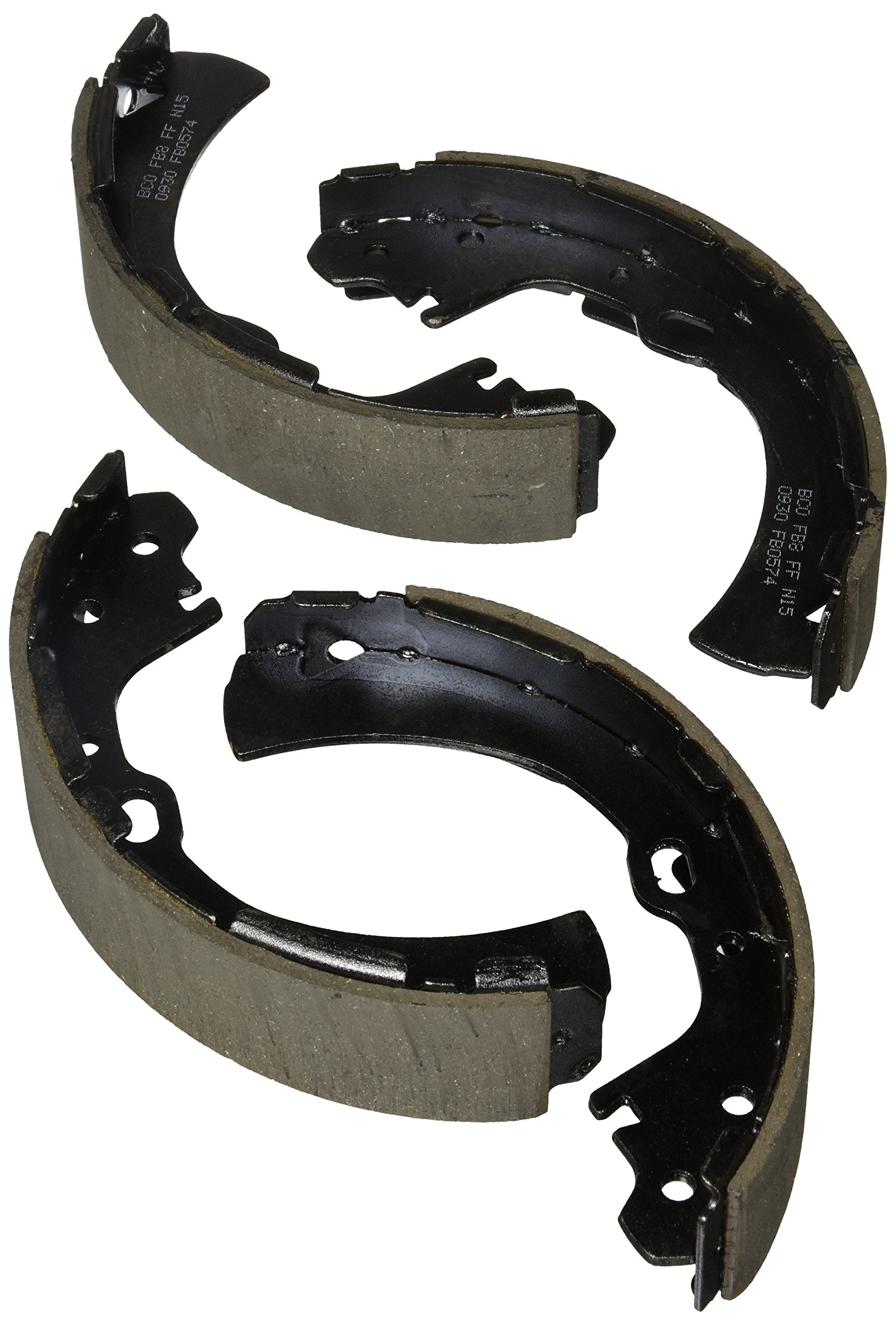 BOSCH BS574 Blue Drum Brake Shoe Set - Compatible With Select Nissan D21, Frontier, Multi, NP300, Pathfinder, Pickup, Stanza, Va