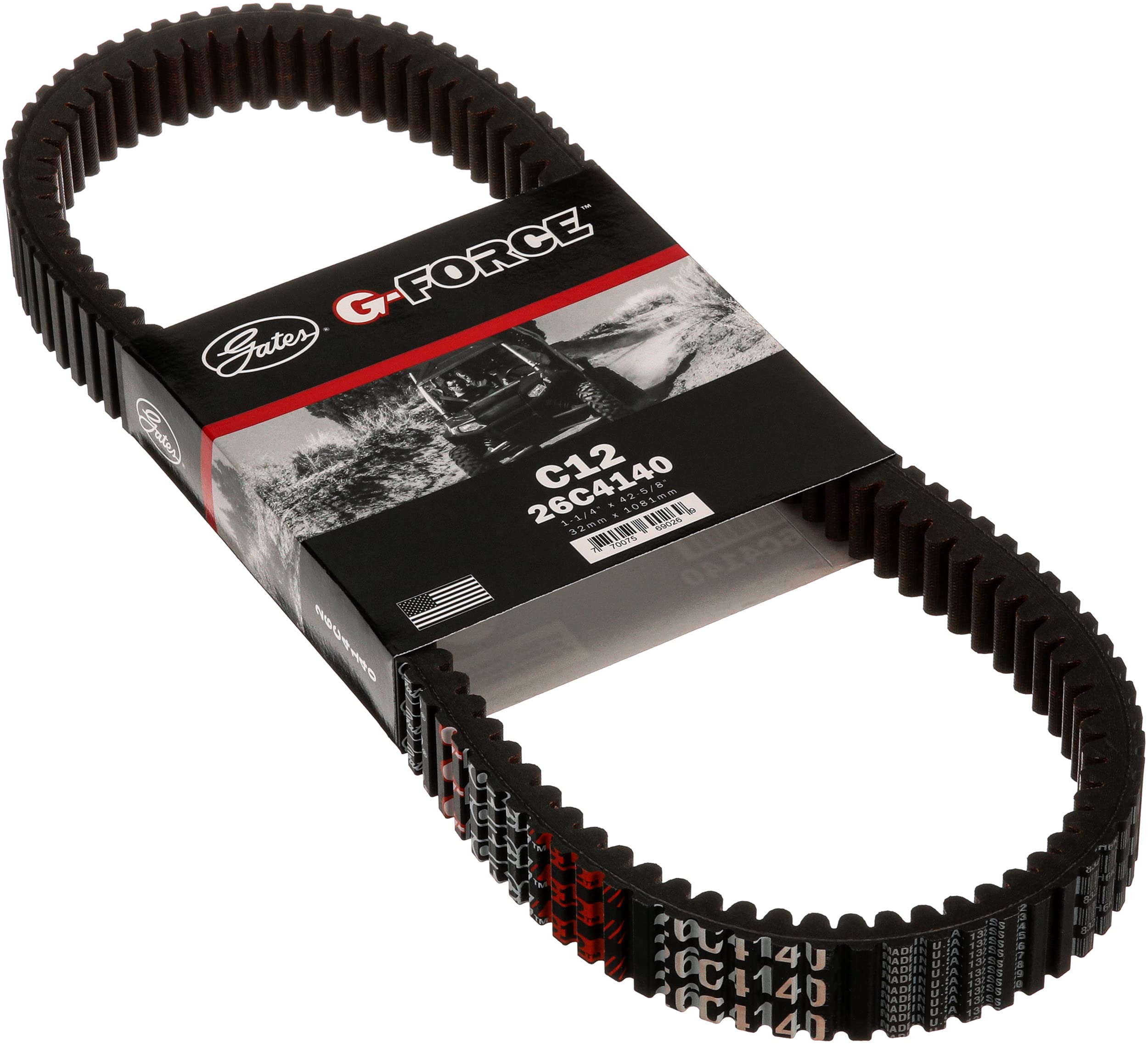 Gates 26C4140 G-Force C12 Continuously Variable Transmission (CVT) Belt