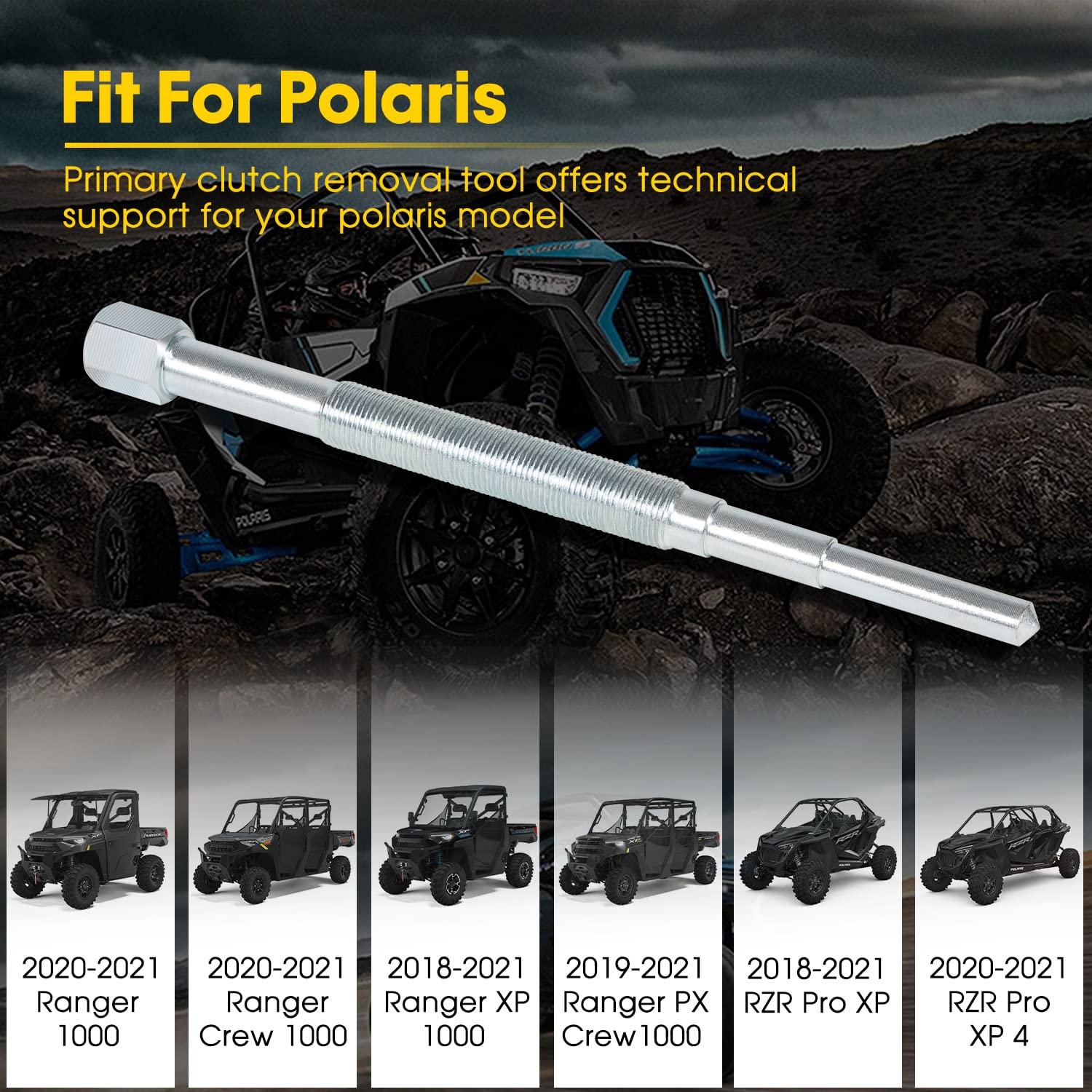 Primary Clutch Puller Clutch Removal Tool For Polaris Ranger 1000 / Rzr Pro Xp 2018 2019 2020 2021 2022 2023, Replace For Oem Pu-52422