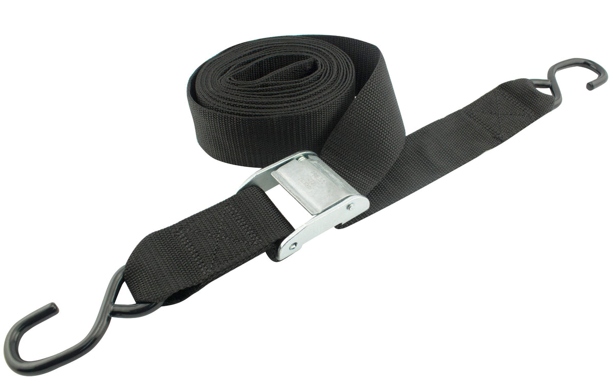 Erickson 01215 Black 2'' X 15' Motorcycle/Atv Cam Buckle Tie-Down Strap