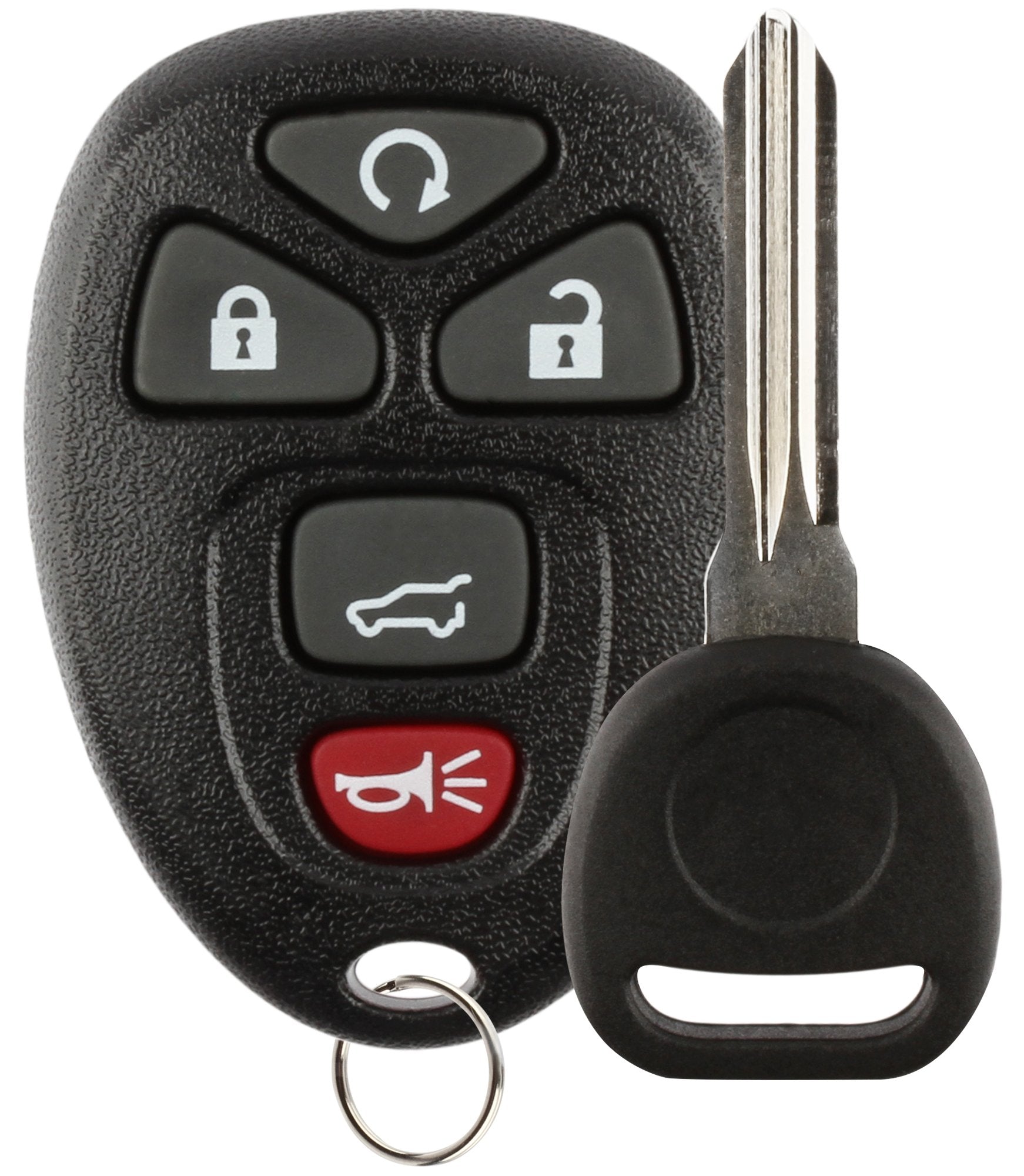Discount Keyless Replacement Key Fob Car Remote And Uncut Transponder Key Compatible With 15913415, 25839476, Id 46