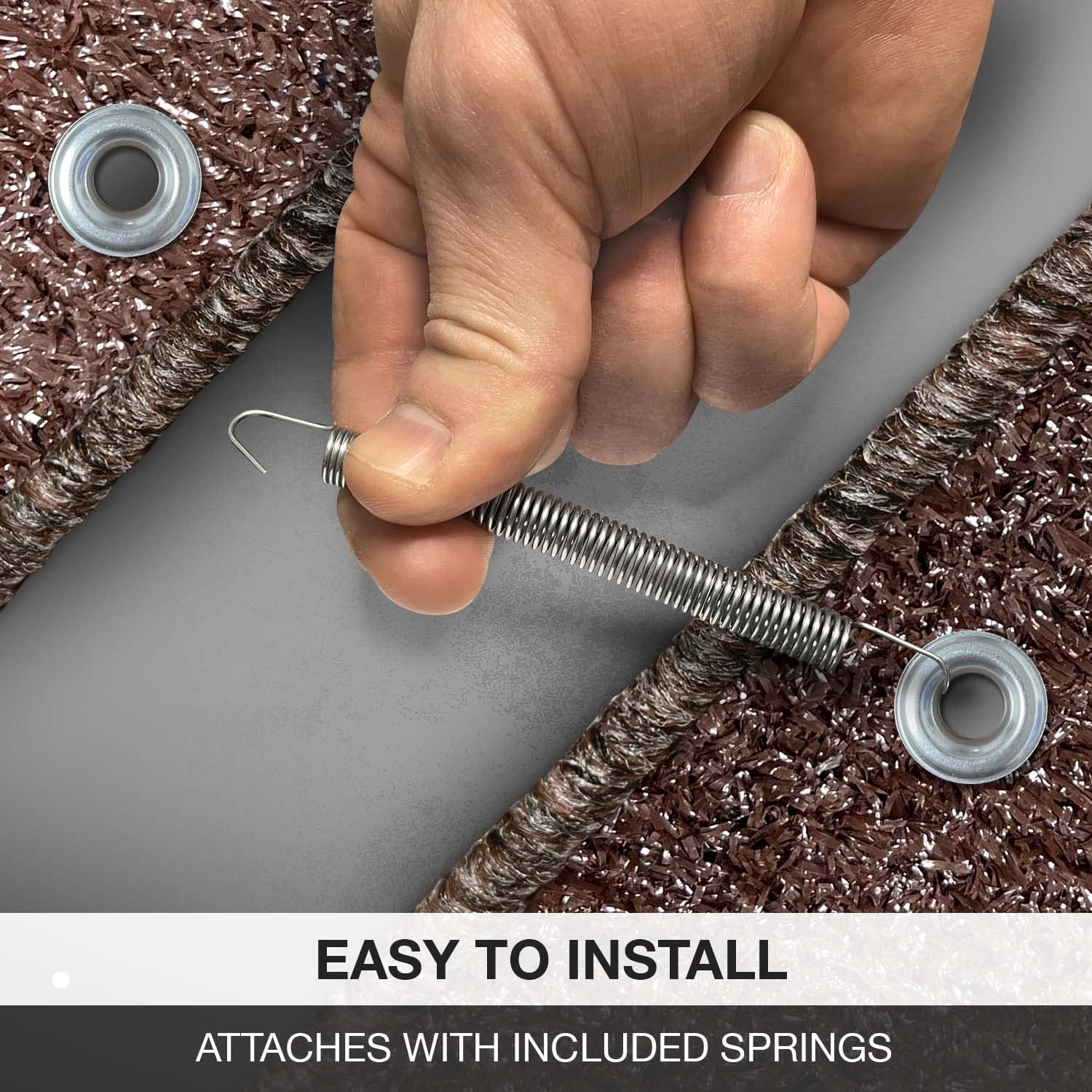 Prest-O-Fit 2-1050 Jumbo Wraparound + Plus RV Step Rug Espresso Brown 23 In. Wide