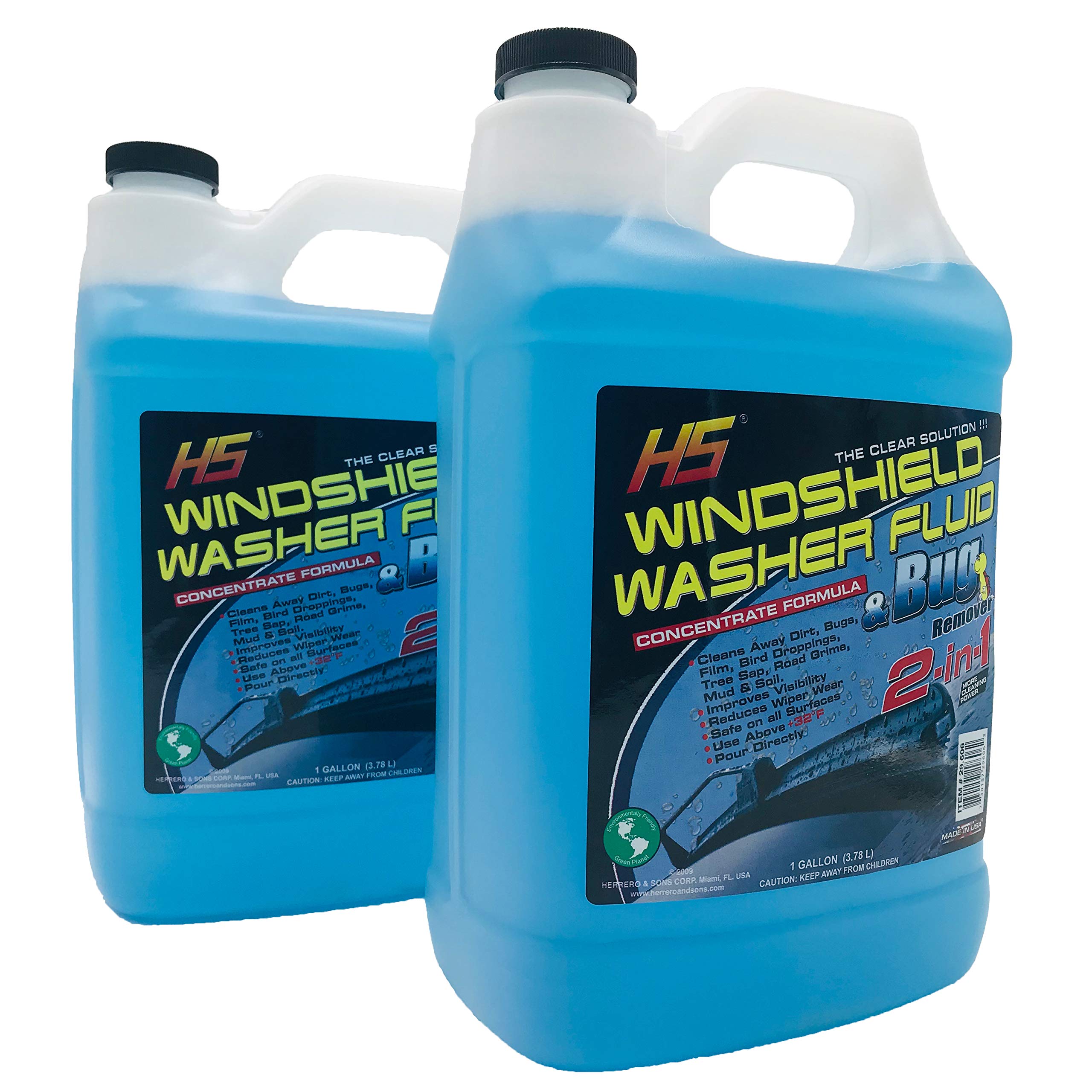 Hs 29.606 Bug Wash Windshield Washer Fluid, 1 Gal (3.78 Liters)