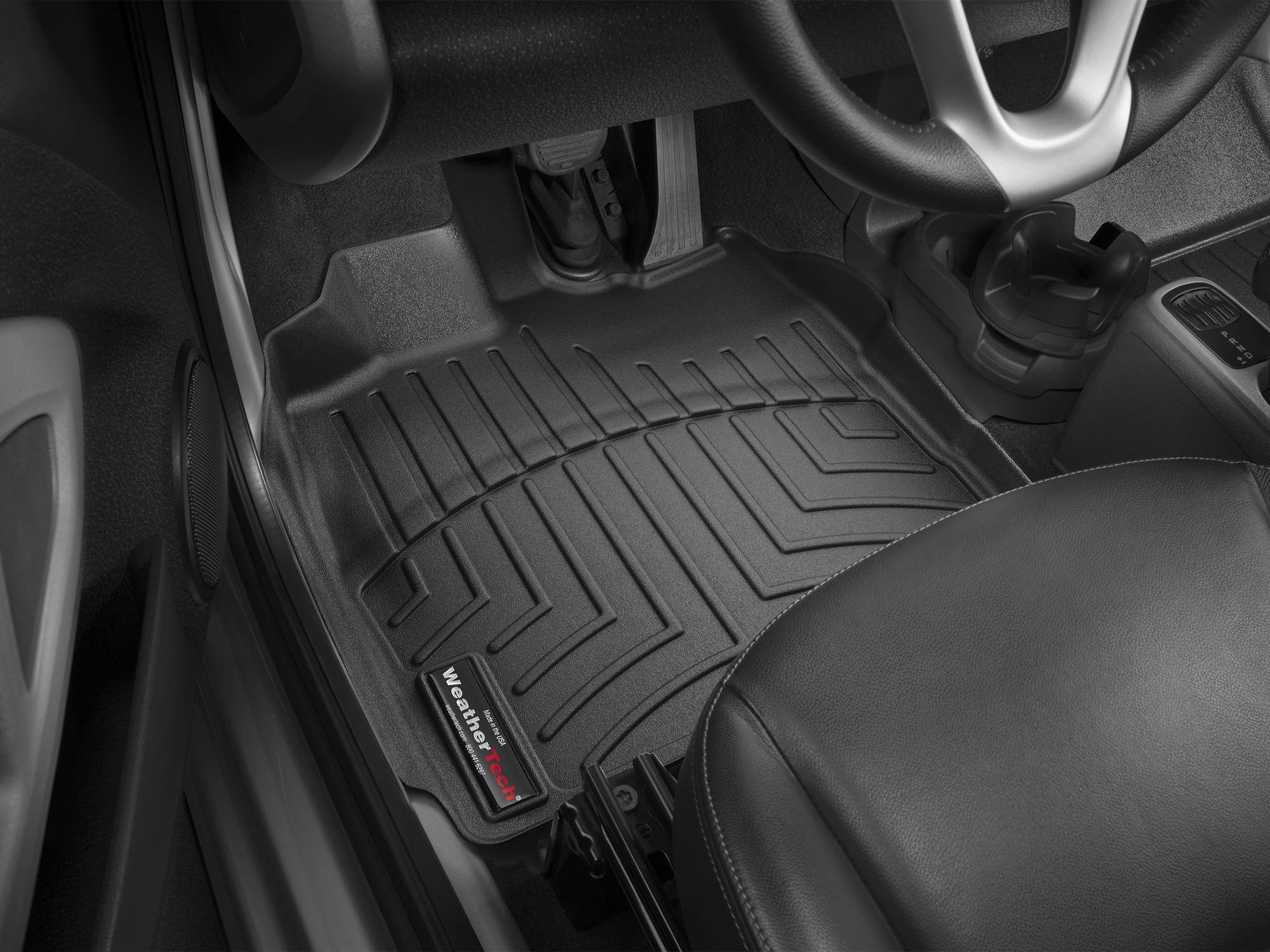 Weathertech Custom Fit Floorliners For Smart Fortwo - 1St Row (442151), Black