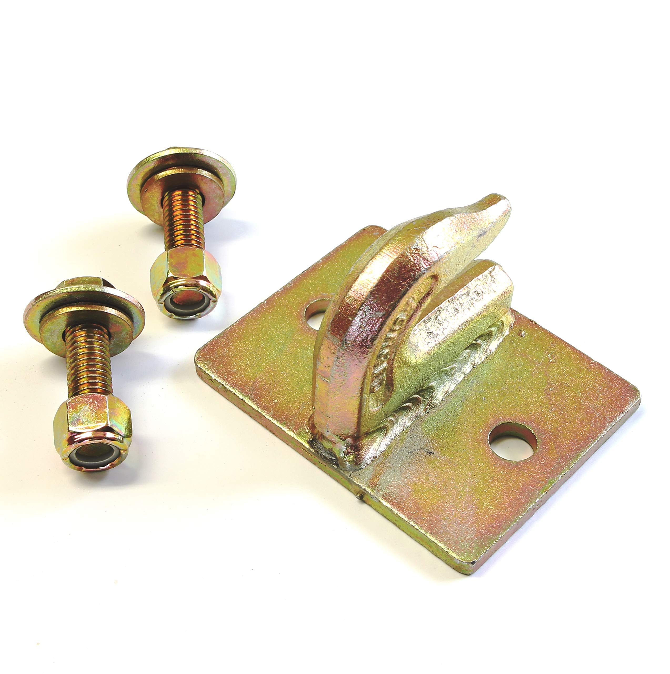 (Pack Of 2) 3/8In Bolt On Grab Hook Mount With Backer Plate - Includes Hardware