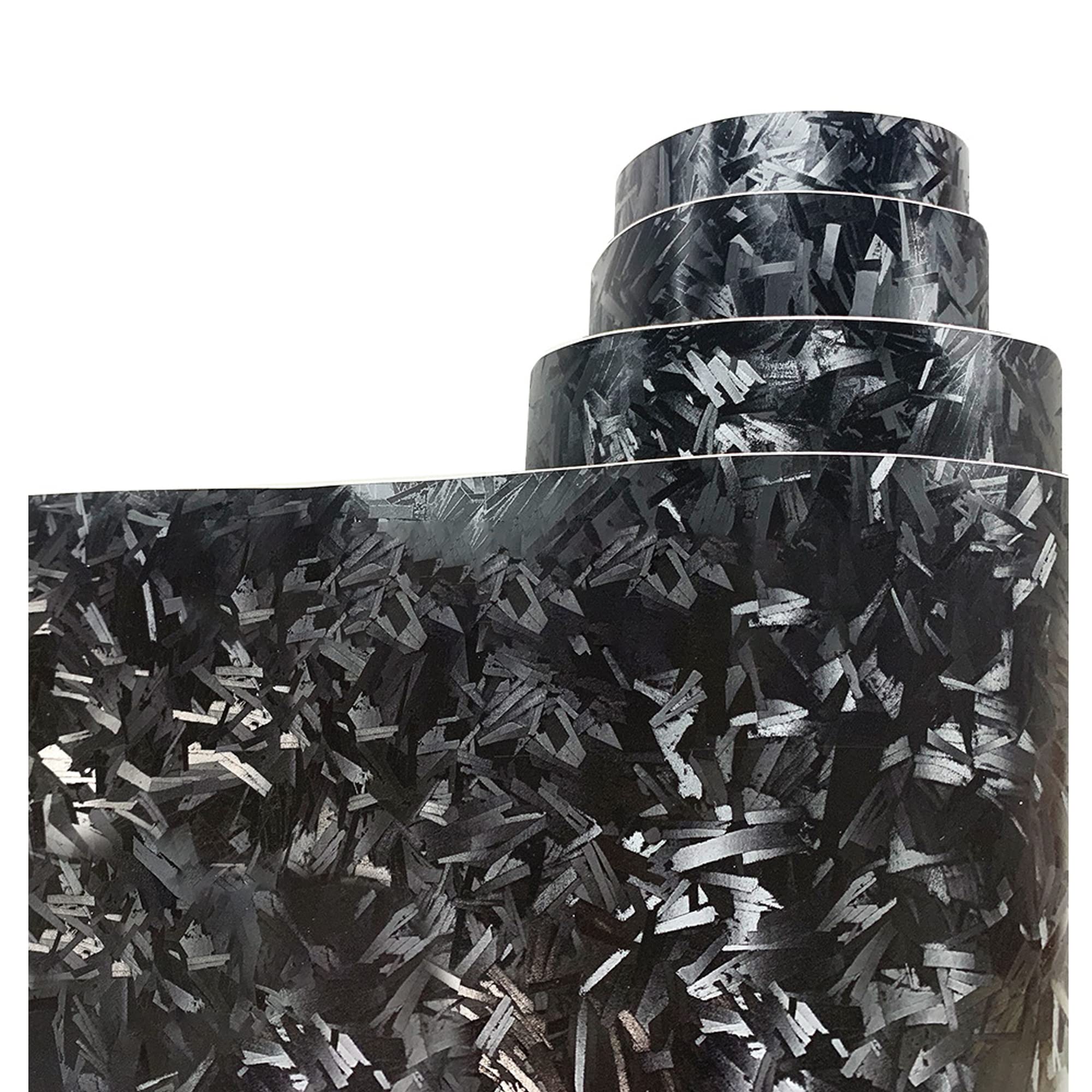 Lypumso Forged Carbon Fiber Vinyl Wraps, Matte Car Wrap Vinyl Rolls For Diy Use, Self-Adhesive Stickers With Air Release Technol