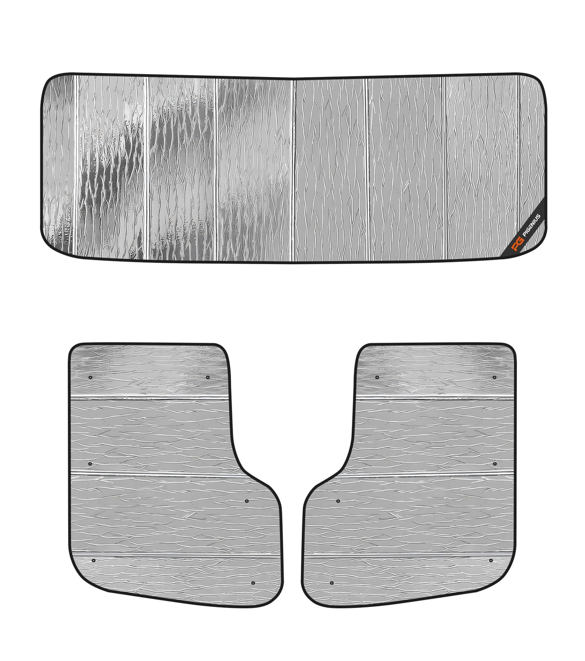 Pigenius Window Sun Shade for 1987-2023 Kenworth T800;T680;W900,W900L;T270;T370 Daylight Window, Truck Windshield Sun Shade & 2P