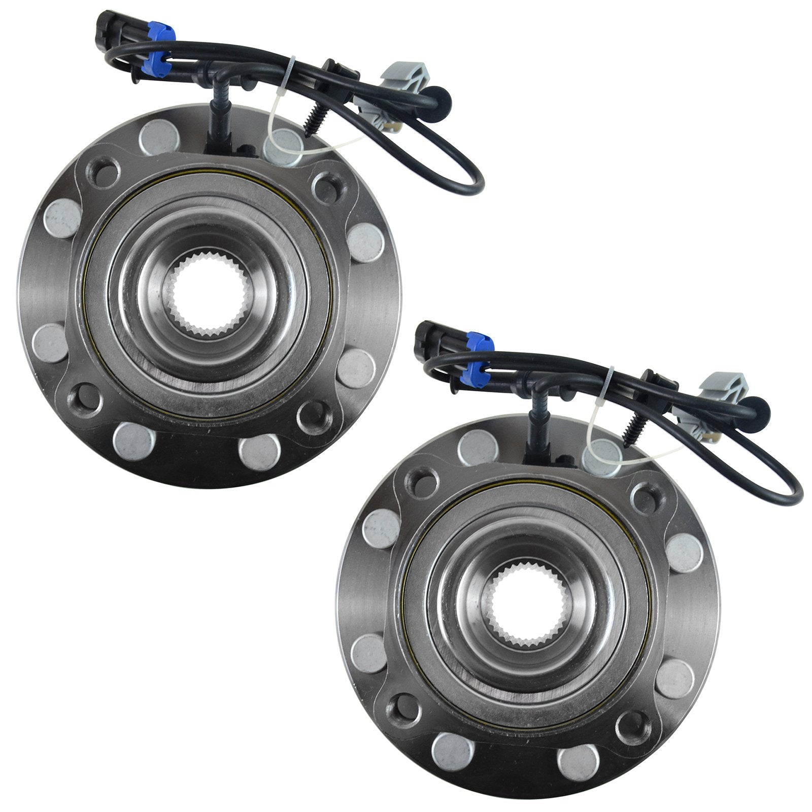 Trq Front Wheel Hub & Bearing Left & Right Pair For Gmc Sierra Chevy Hummer