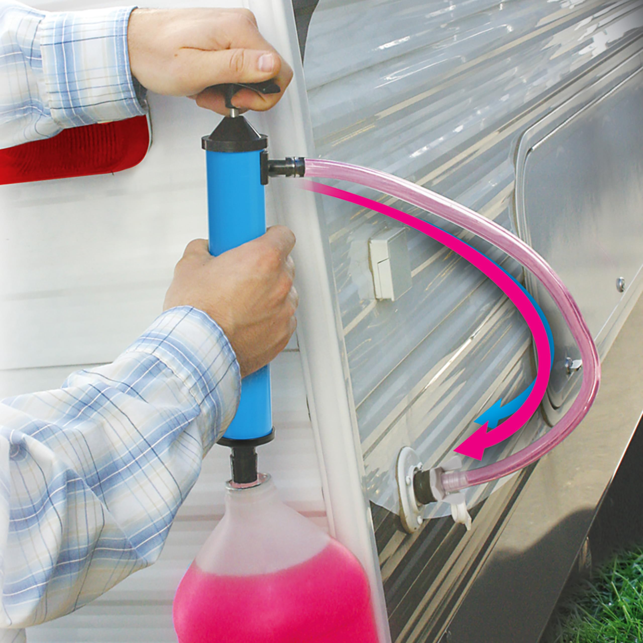 Camco RV Antifreeze Hand Pump Kit - Protect RV Plumbing & Simplify the Winterizing Process - Manually Pump RV Antifreeze Directl