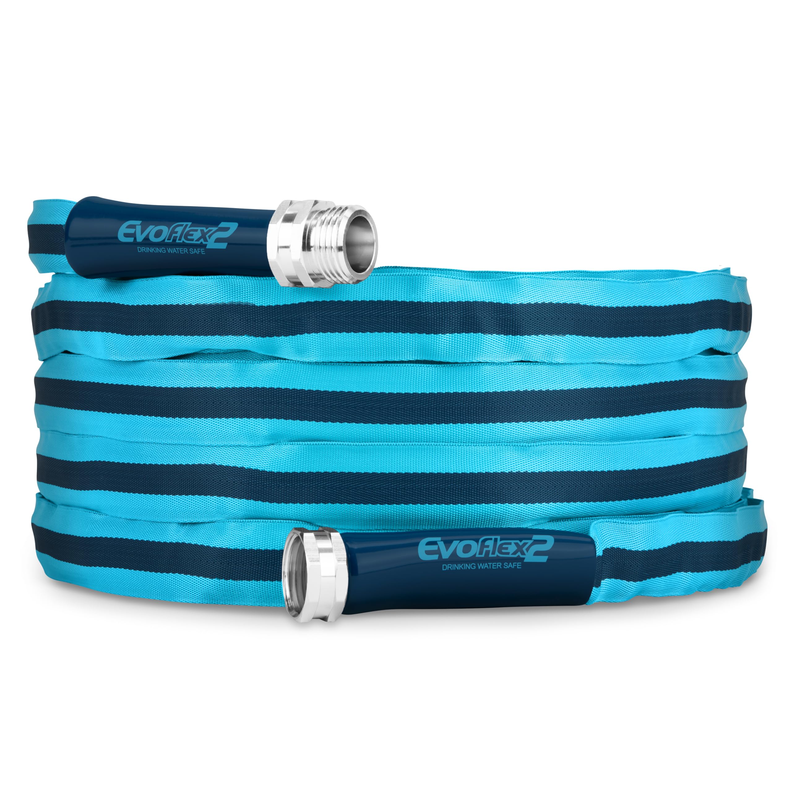 Camco Evoflex2 25-Ft Drinking Water Hose - Rv Drinking Water Hose Reinforced With Fabric & Ultra Lightweight - Contains No Lead,