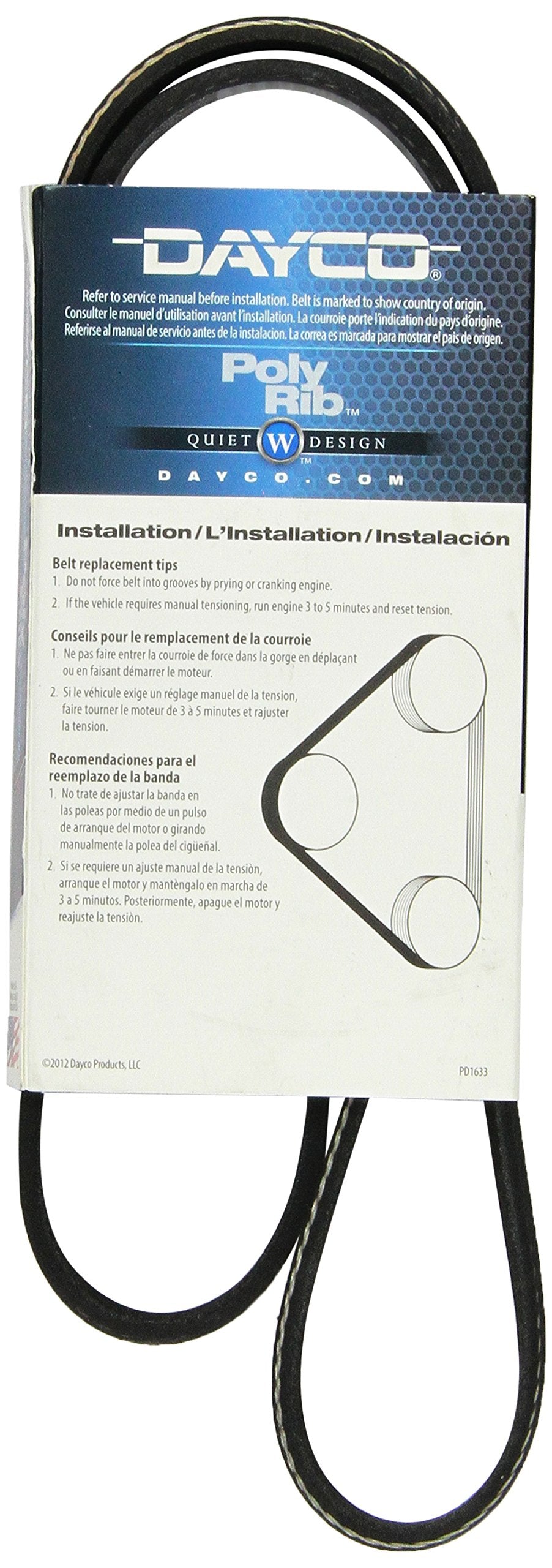 Dayco 5040418 Serpentine Belt