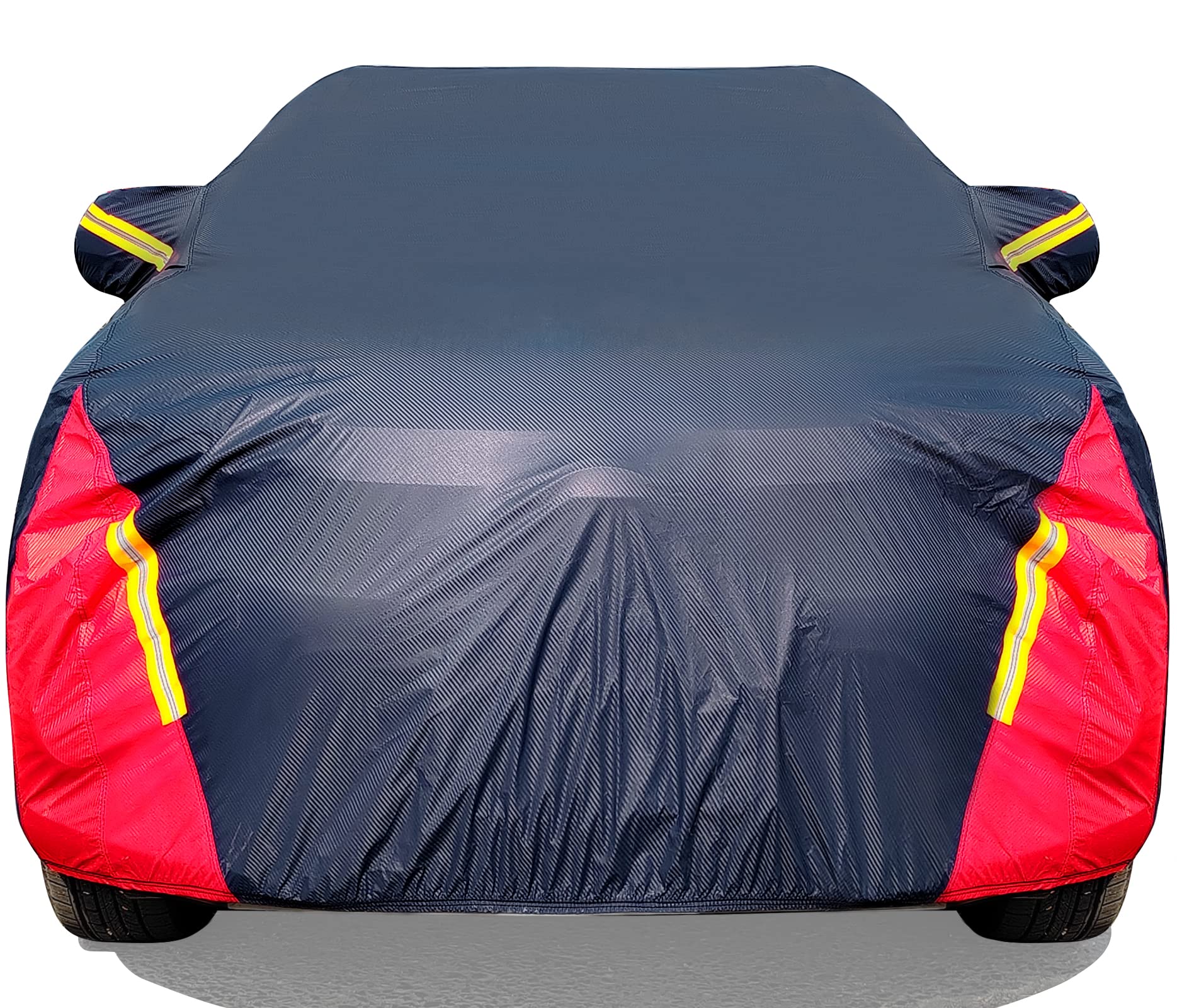 Car Cover Waterproof All Weather For Automobiles, 6 Layers Outdoor Full Exterior Cover Rain Sun Uv Snowproof Protection With Zip