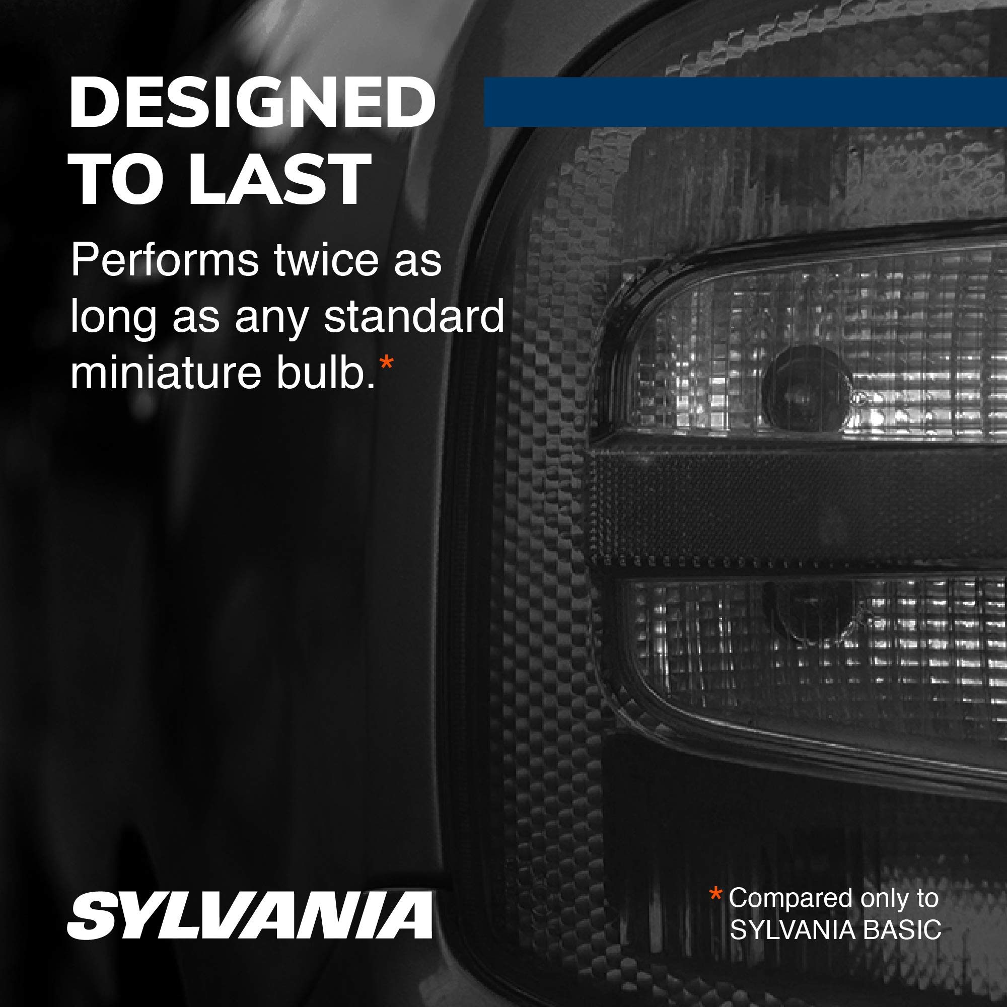Sylvania - 7506 Silverstar Mini Bulb - Brighter And Whiter Light, Ideal For Daytime Running Lights (Drl) And Back-Up/Reverse Lig