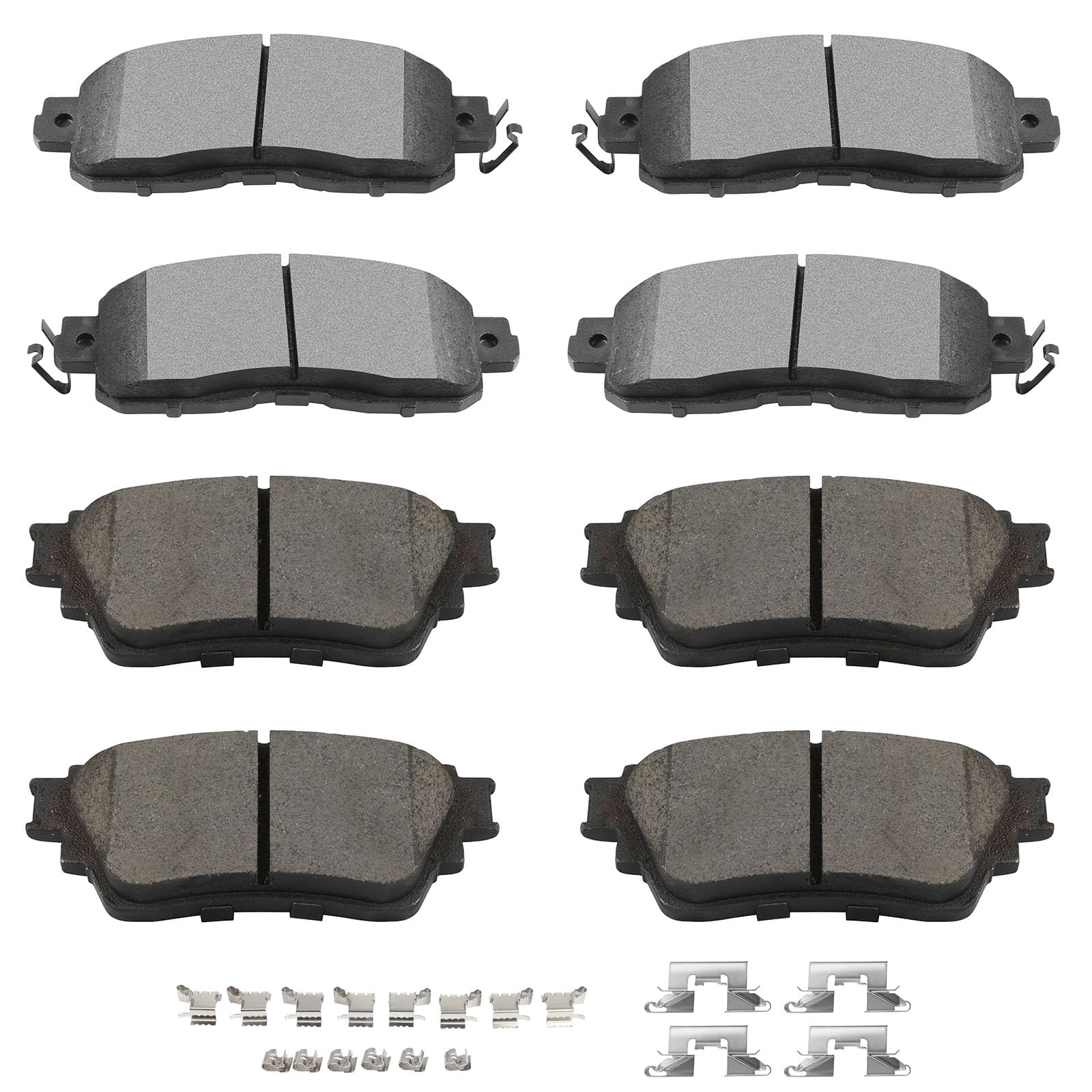 Scitoo D1650 D2200 Front Semi-Metallic Rear Ceramic Brake Pads Sets W/Hardware Replacement For Nissan For Altima 2019-2022