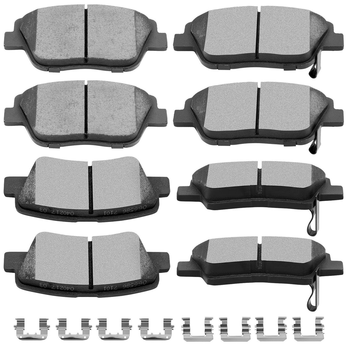 Ceramic Brake Pads Kits,SCITOO 8pcs Brakes Pads Set fit for 2011-2015 for Hyundai Sonata,2013-2016 for Kia Optima